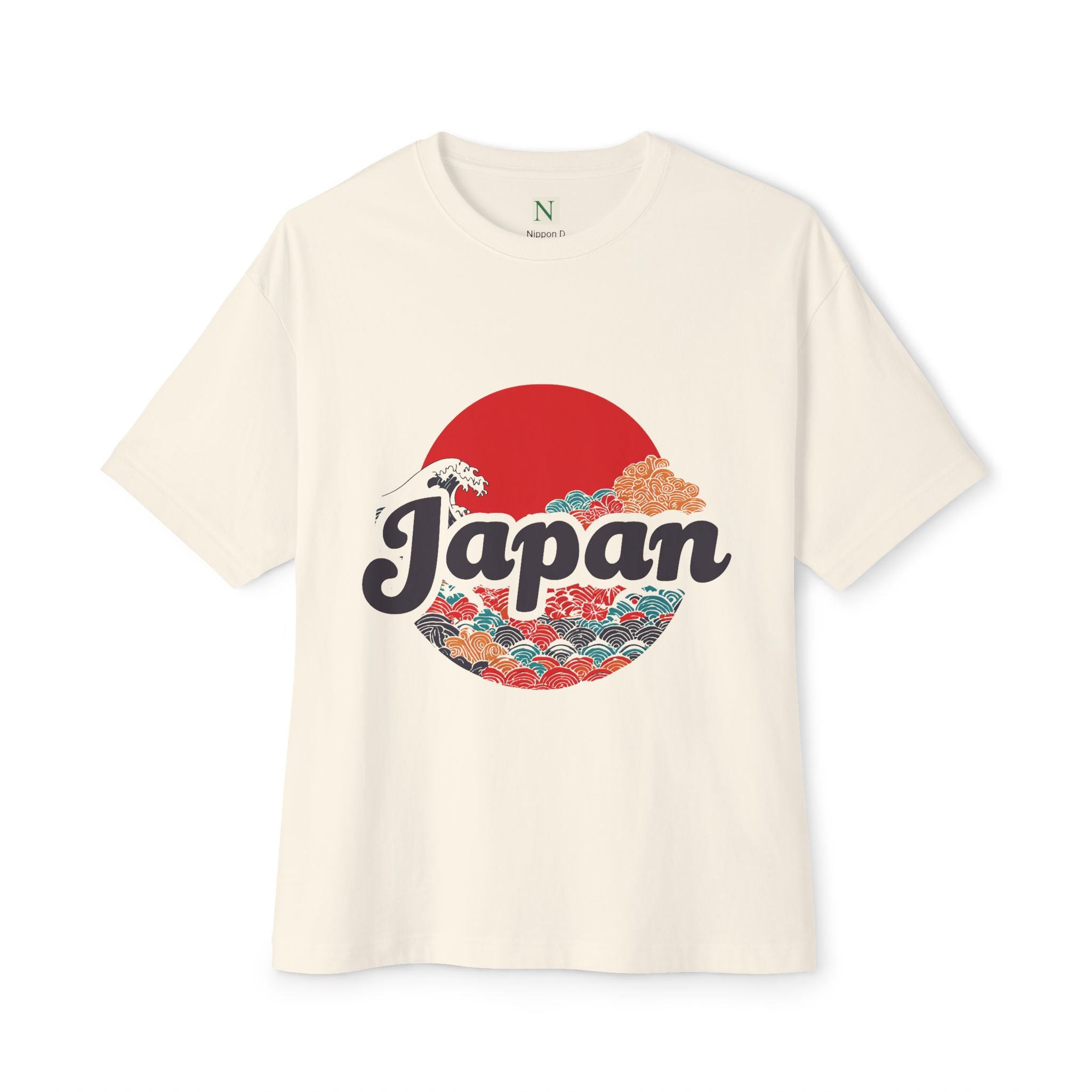 Copy of Japanese Wave Art Unisex Oversized Boxy Tee, Casual Streetwear, Vintage Graphic Tee, Summer Outfit, Gift for Art Lovers