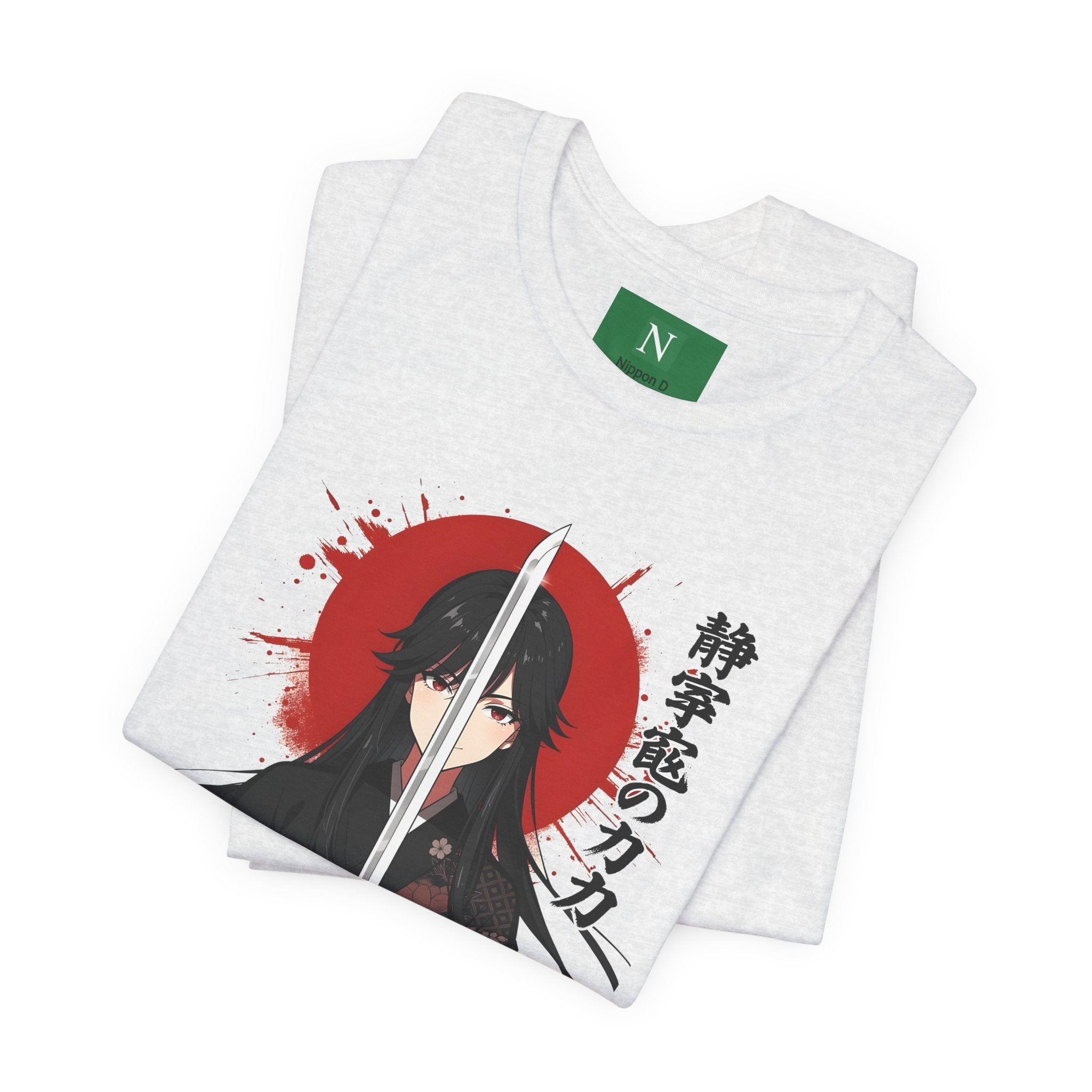 Samurai Girl Sword Tee — Japanese Anime Katana T-Shirt