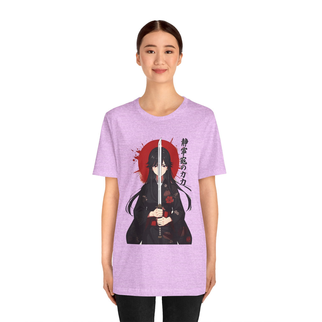 Samurai Girl Sword Tee — Japanese Anime Katana T-Shirt