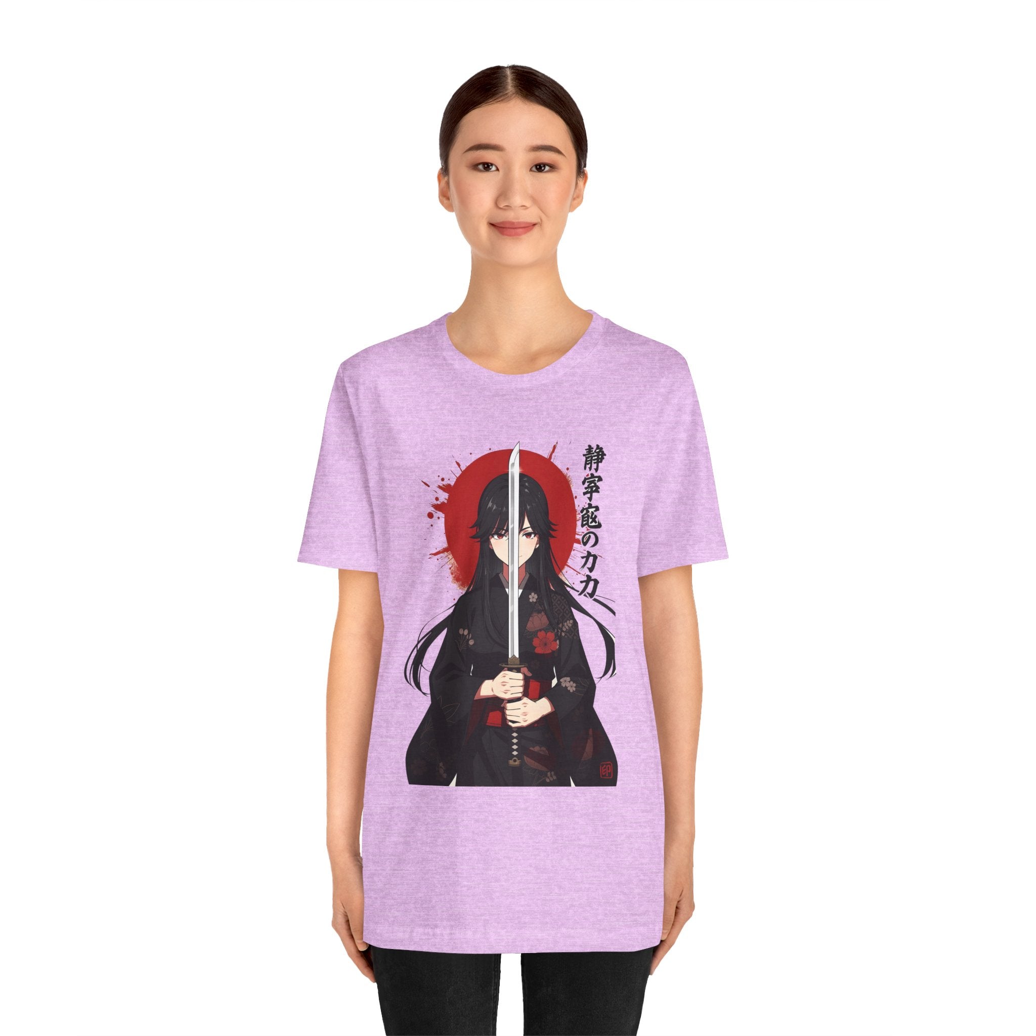 Samurai Girl Sword Tee — Japanese Anime Katana T-Shirt