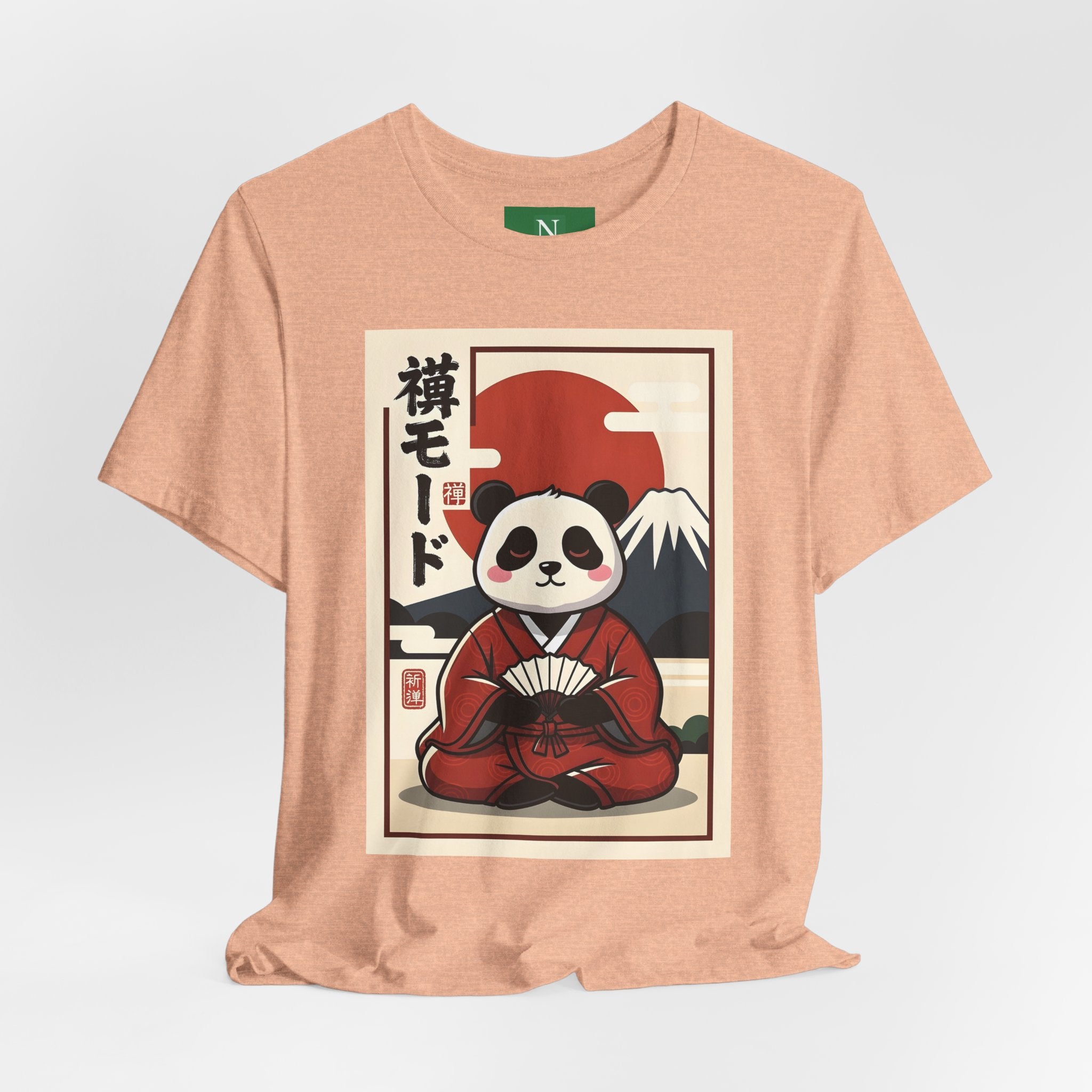 Panda Samurai Tee — Cute Japanese Ukiyo-e Style Graphic T-Shirt