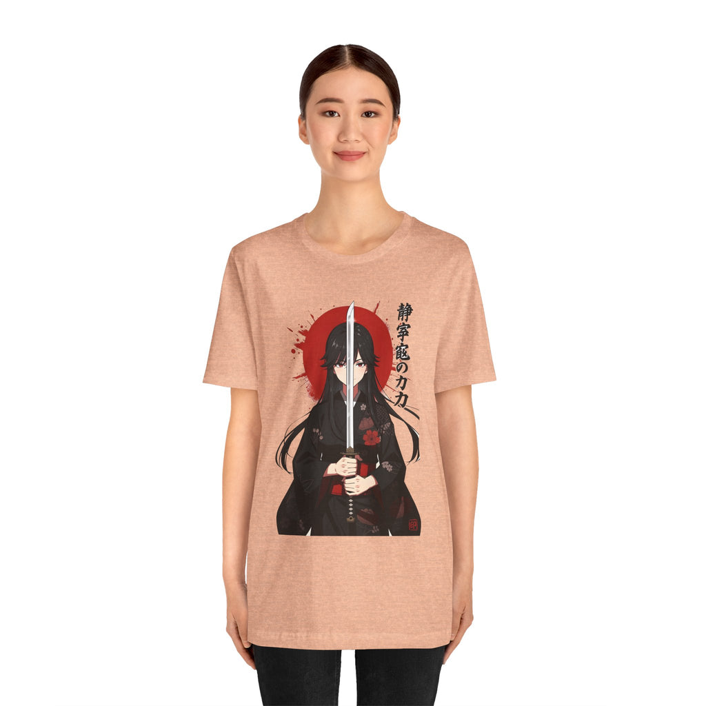 Samurai Girl Sword Tee — Japanese Anime Katana T-Shirt