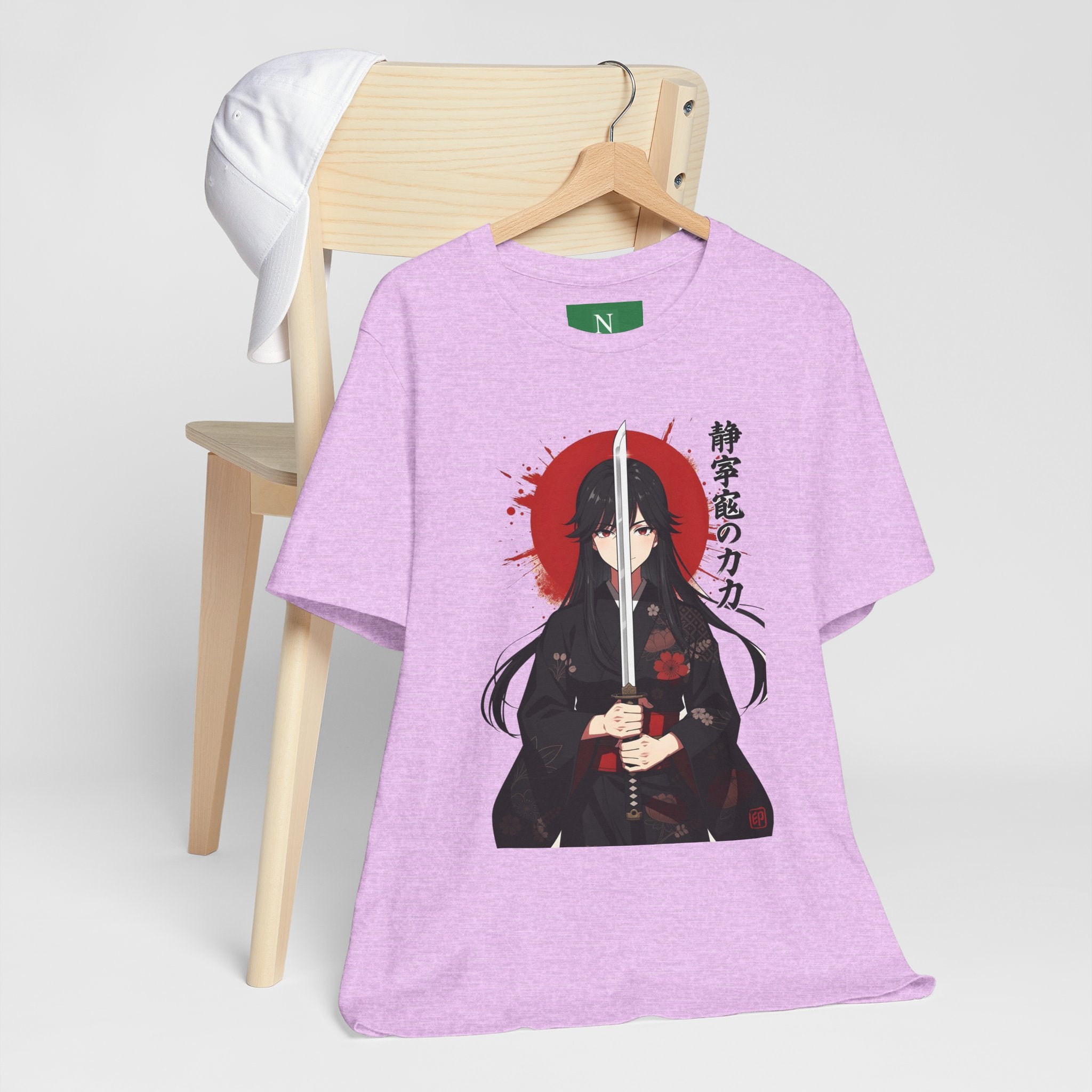Samurai Girl Sword Tee — Japanese Anime Katana T-Shirt