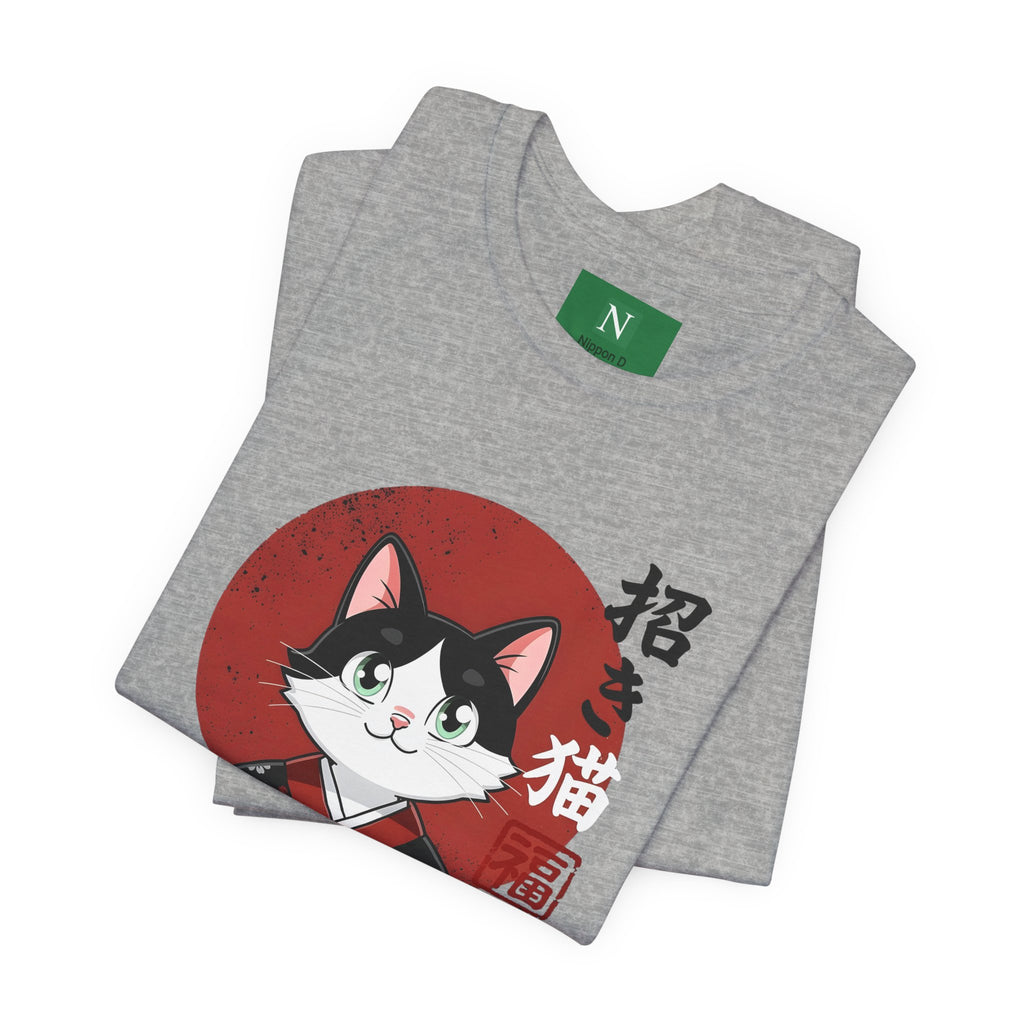 Lucky Cat Kimono T-Shirt — Japanese Maneki-Neko Tee