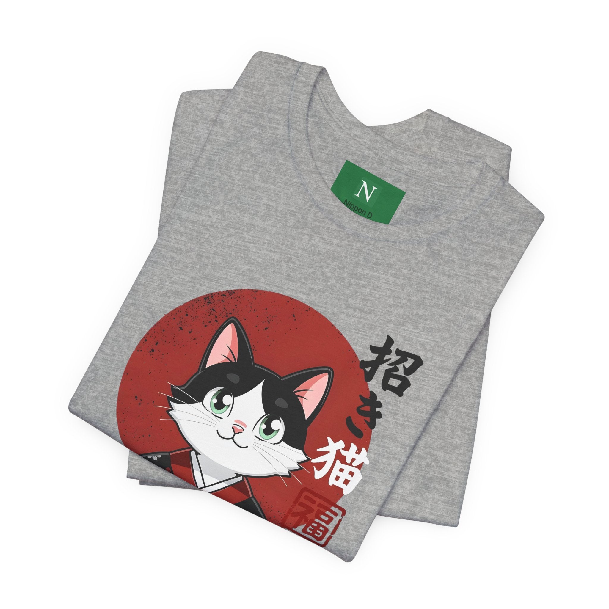 Lucky Cat Kimono T-Shirt — Japanese Maneki-Neko Tee