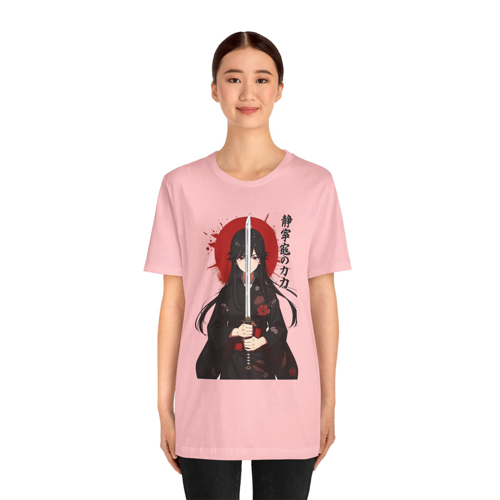 Samurai Girl Sword Tee — Japanese Anime Katana T-Shirt