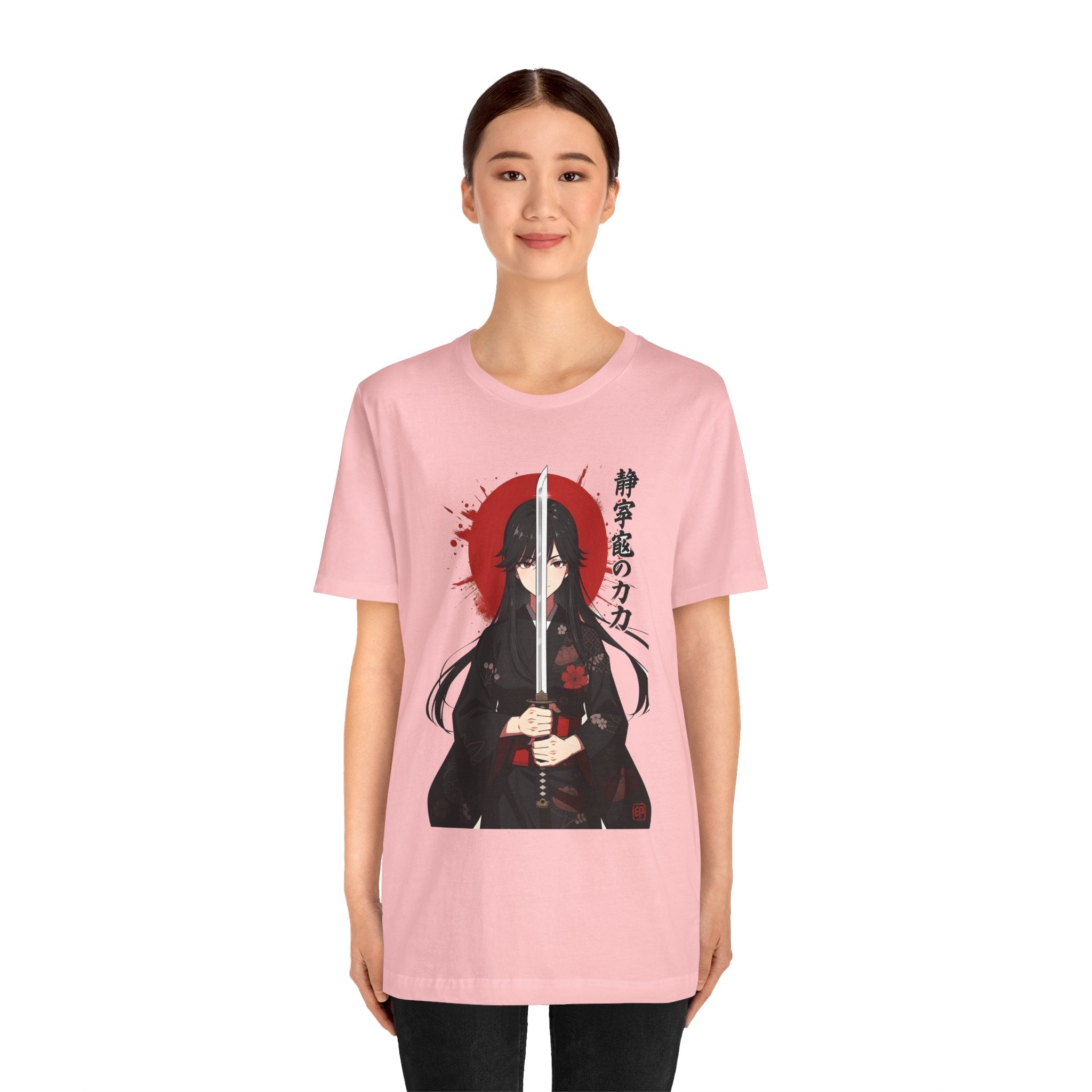 Samurai Girl Sword Tee — Japanese Anime Katana T-Shirt