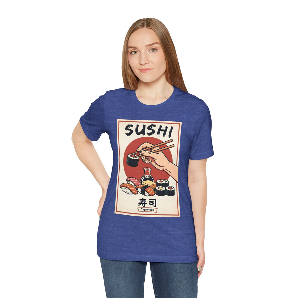 Sushi Poster Graphic Tee — Retro Japanese Sushi Shirt