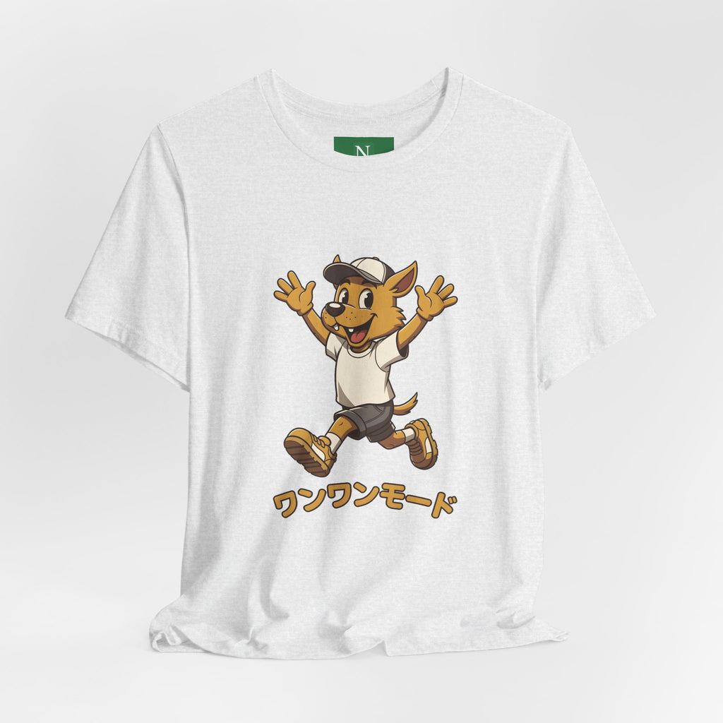 Happy Corgi Character Tee — ワンワンモード (Dog Mode) Cute Cartoon Shirt