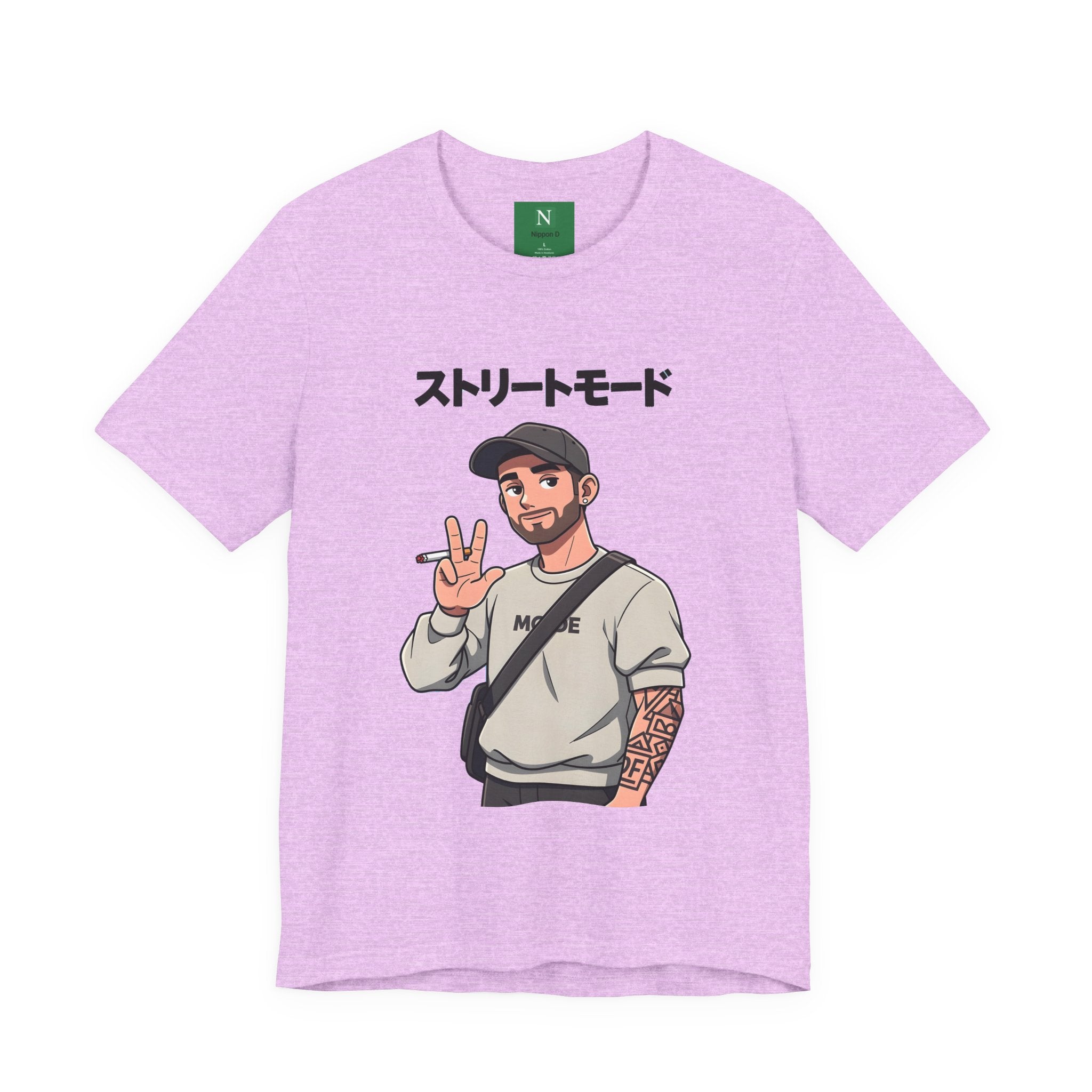 Street Mode Graphic Tee — Japanese Text Casual Urban T-Shirt