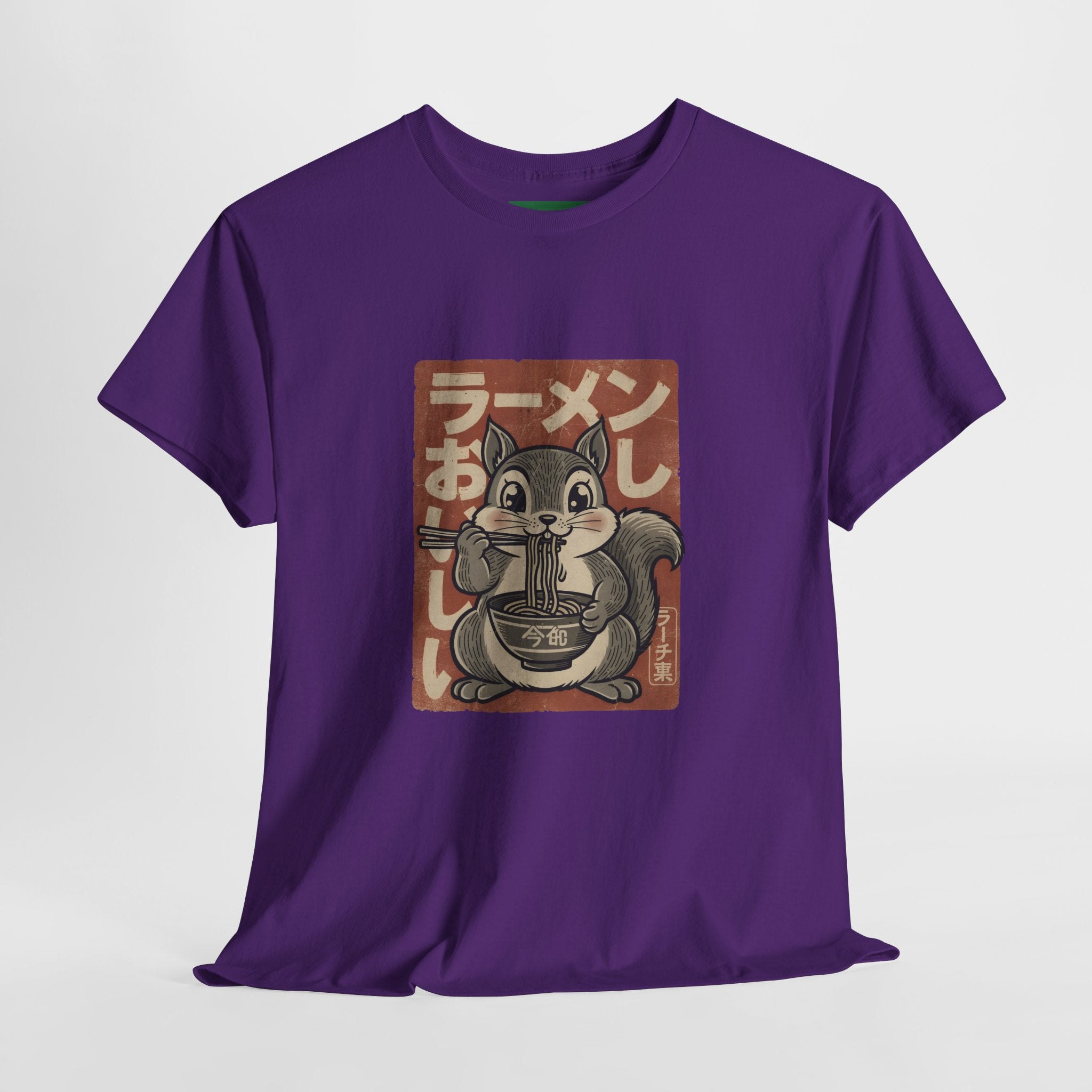 Ramen Squirrel T‑Shirt — Cute Vintage Japanese Noodle Graphic Tee