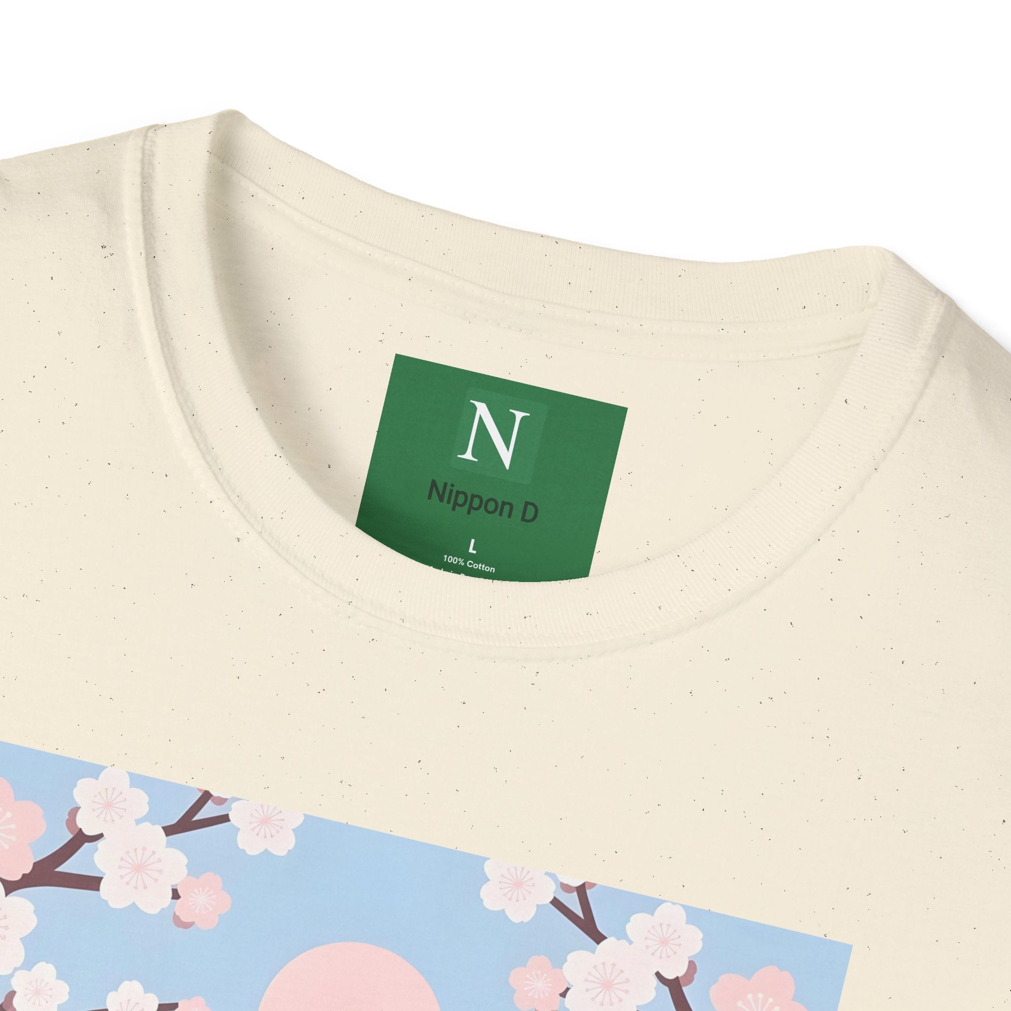 Cherry Blossom Geisha Tee — Japanese Girl & Cat Graphic T-Shirt