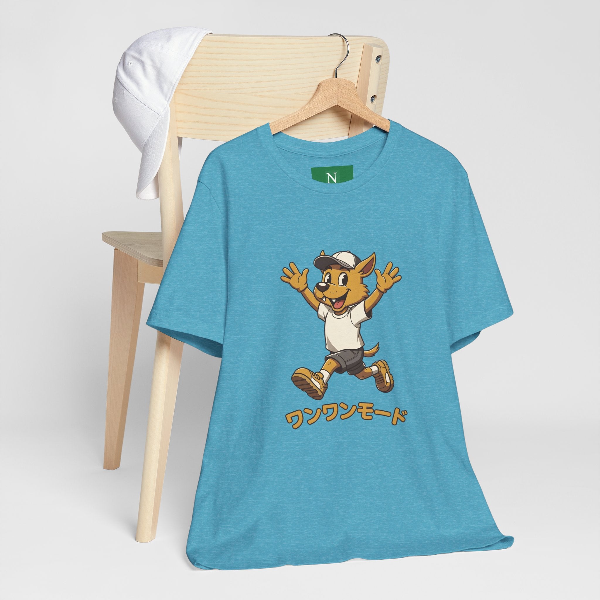 Happy Corgi Character Tee — ワンワンモード (Dog Mode) Cute Cartoon Shirt