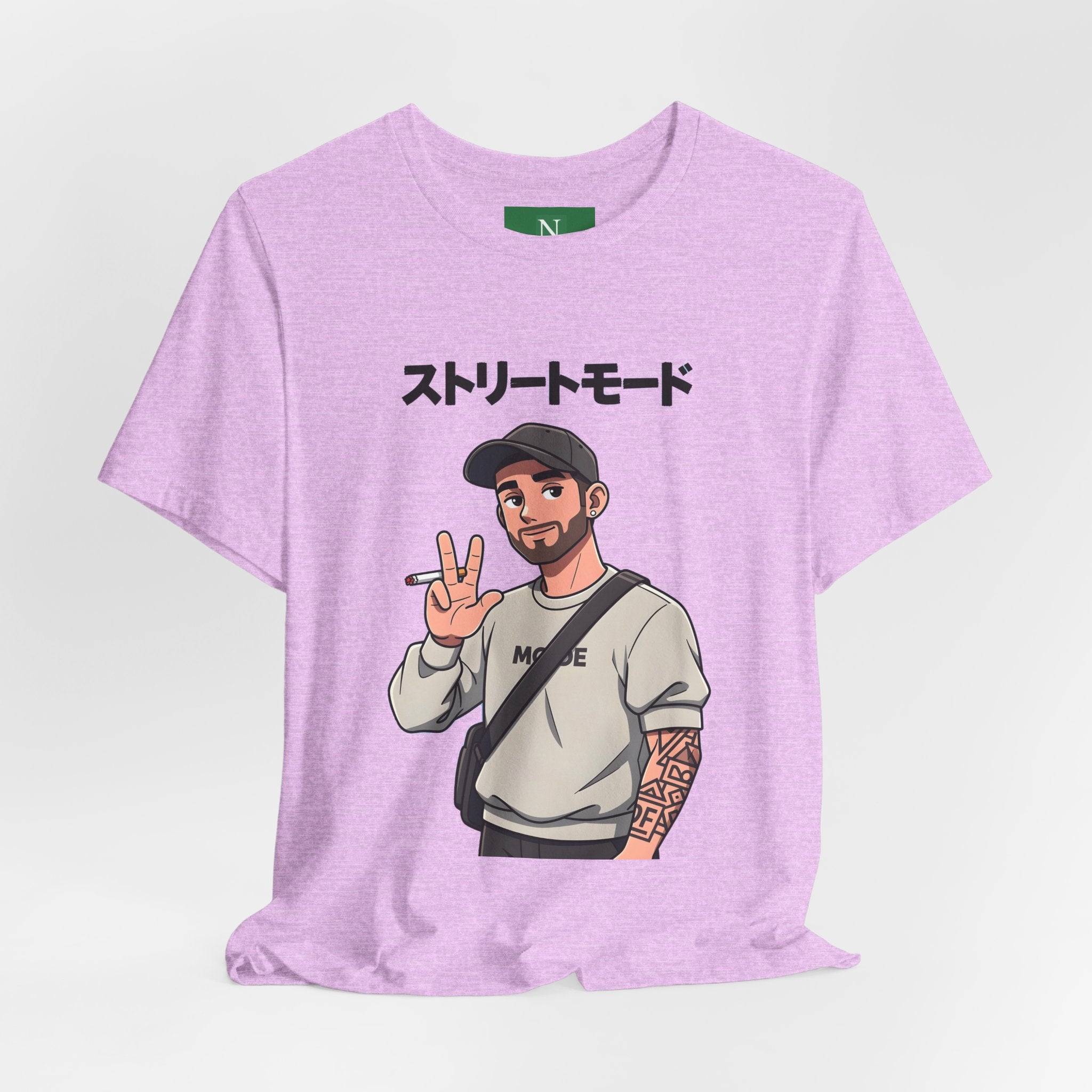 Street Mode Graphic Tee — Japanese Text Casual Urban T-Shirt