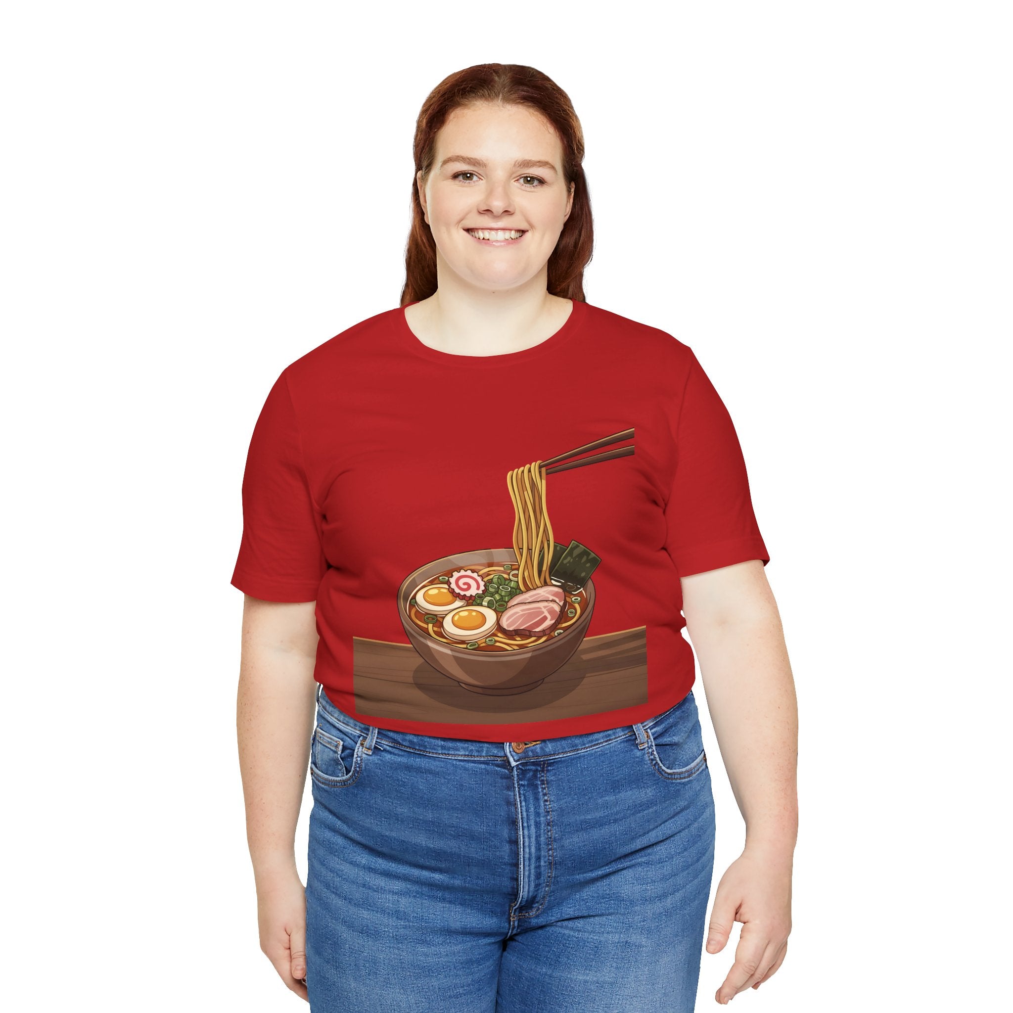 Ramen Bowl Graphic Tee – Chopsticks & Noodles Japanese Food T-Shirt
