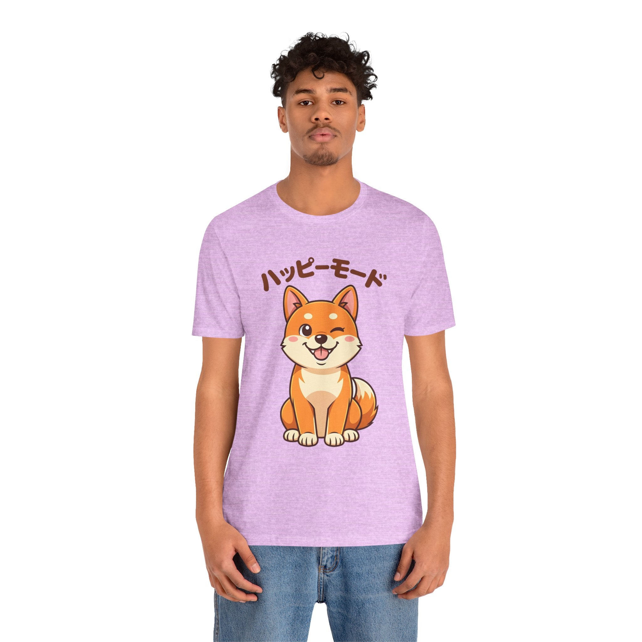 Happy Mode Shiba Inu T‑Shirt — Cute Japanese Kawaii Dog Tee