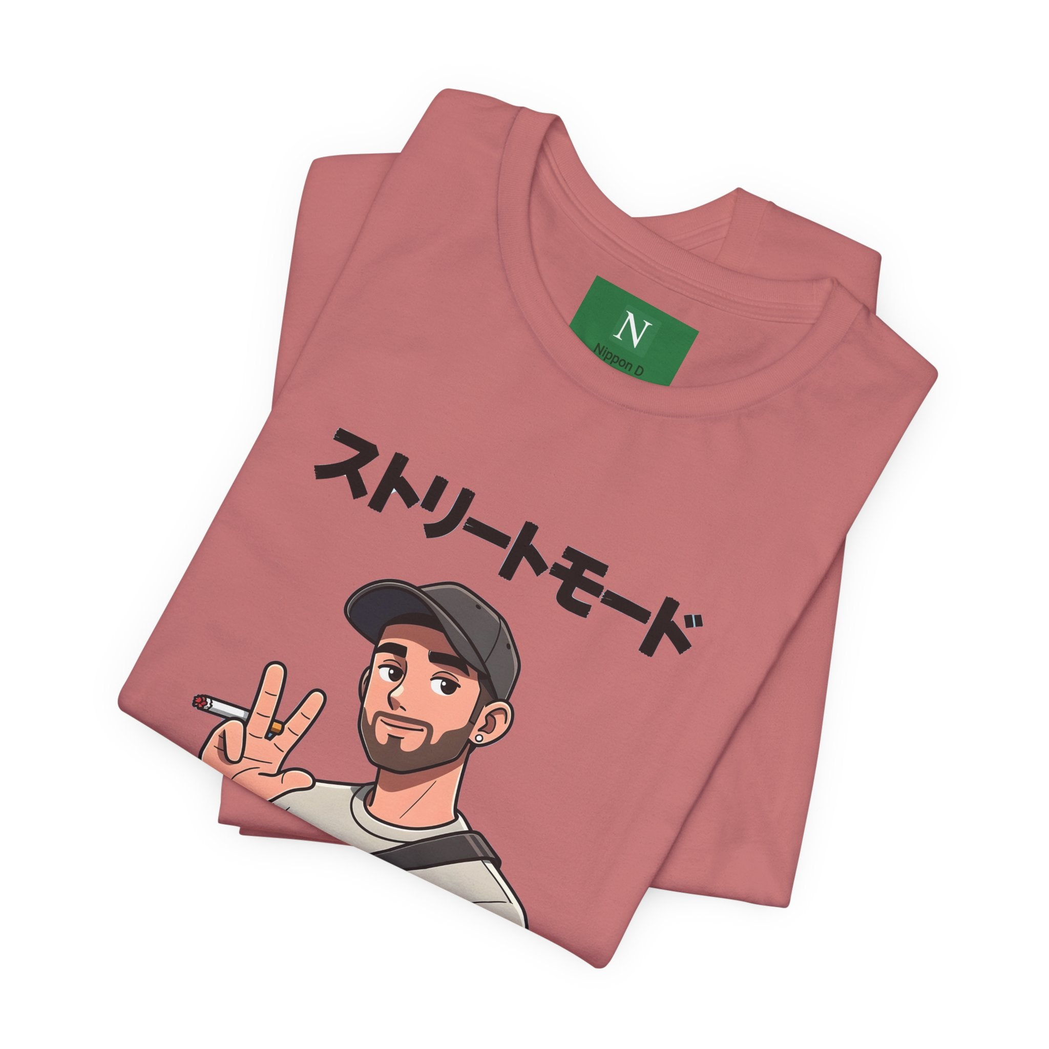 Street Mode Graphic Tee — Japanese Text Casual Urban T-Shirt