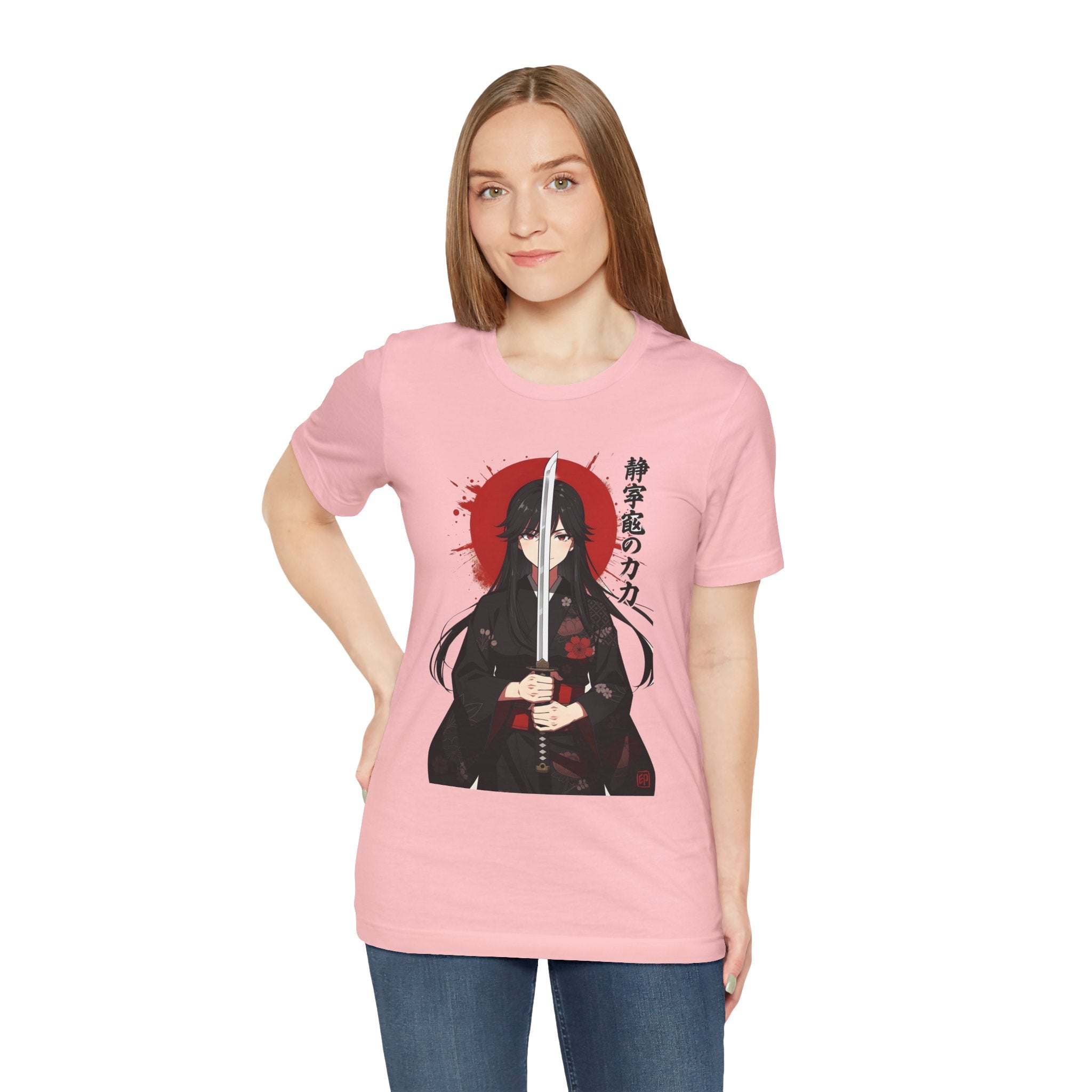 Samurai Girl Sword Tee — Japanese Anime Katana T-Shirt