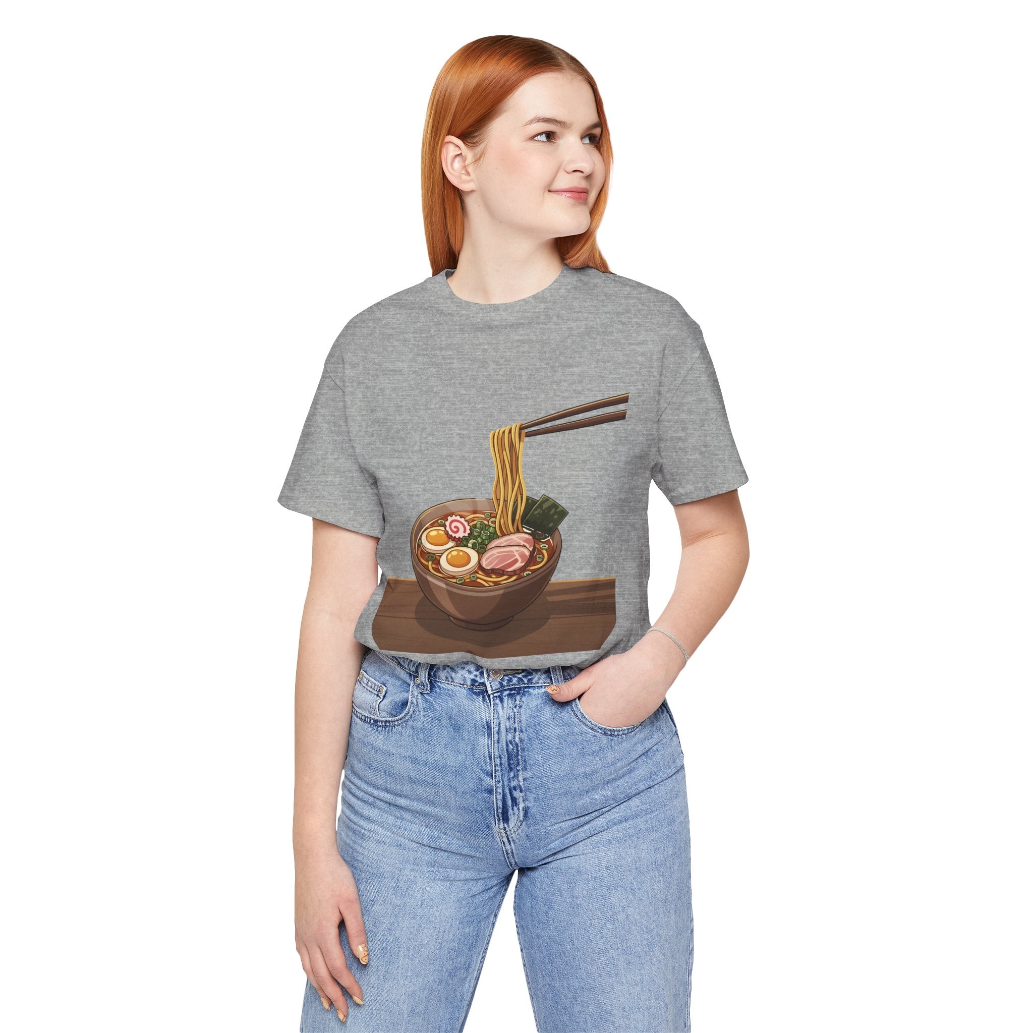 Ramen Bowl Graphic Tee – Chopsticks & Noodles Japanese Food T-Shirt