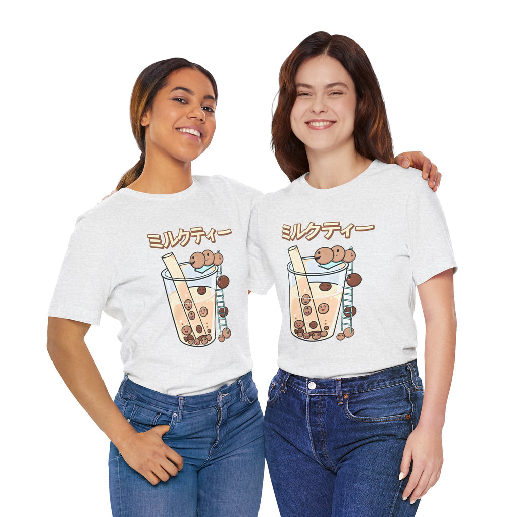 Boba Milk Tea T‑Shirt – ミルクティー Bubble Tea Graphic Tee