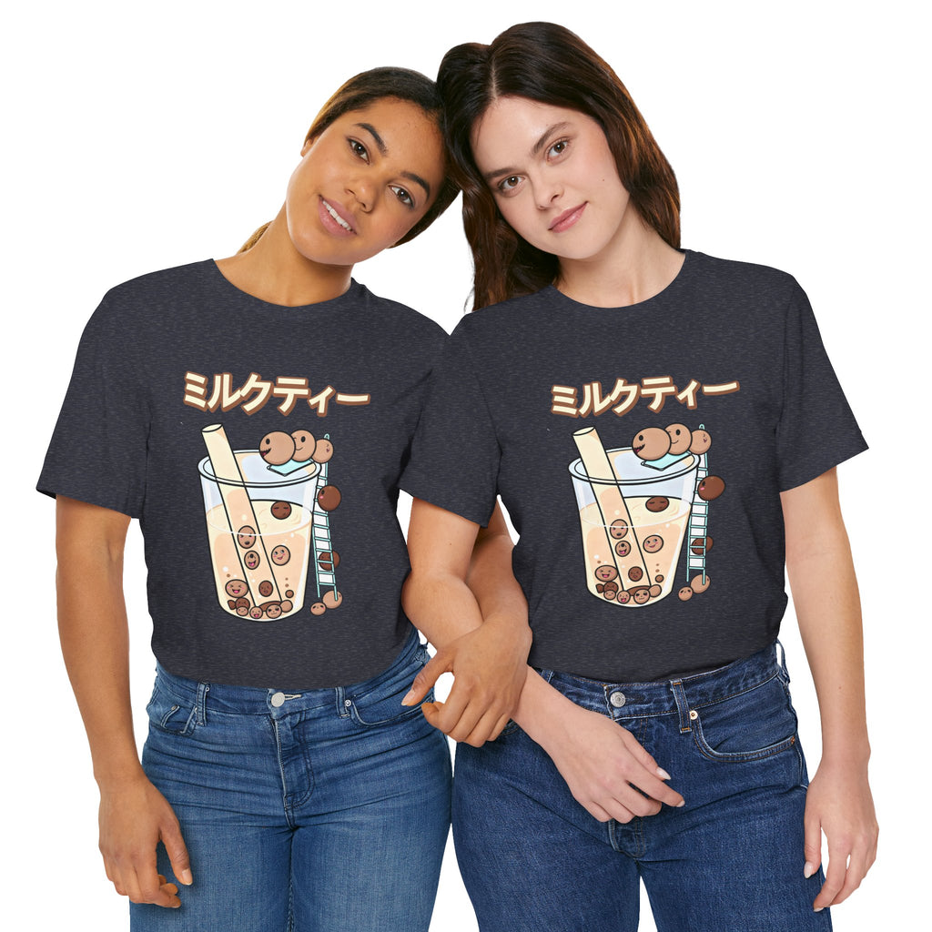Boba Milk Tea T‑Shirt – ミルクティー Bubble Tea Graphic Tee