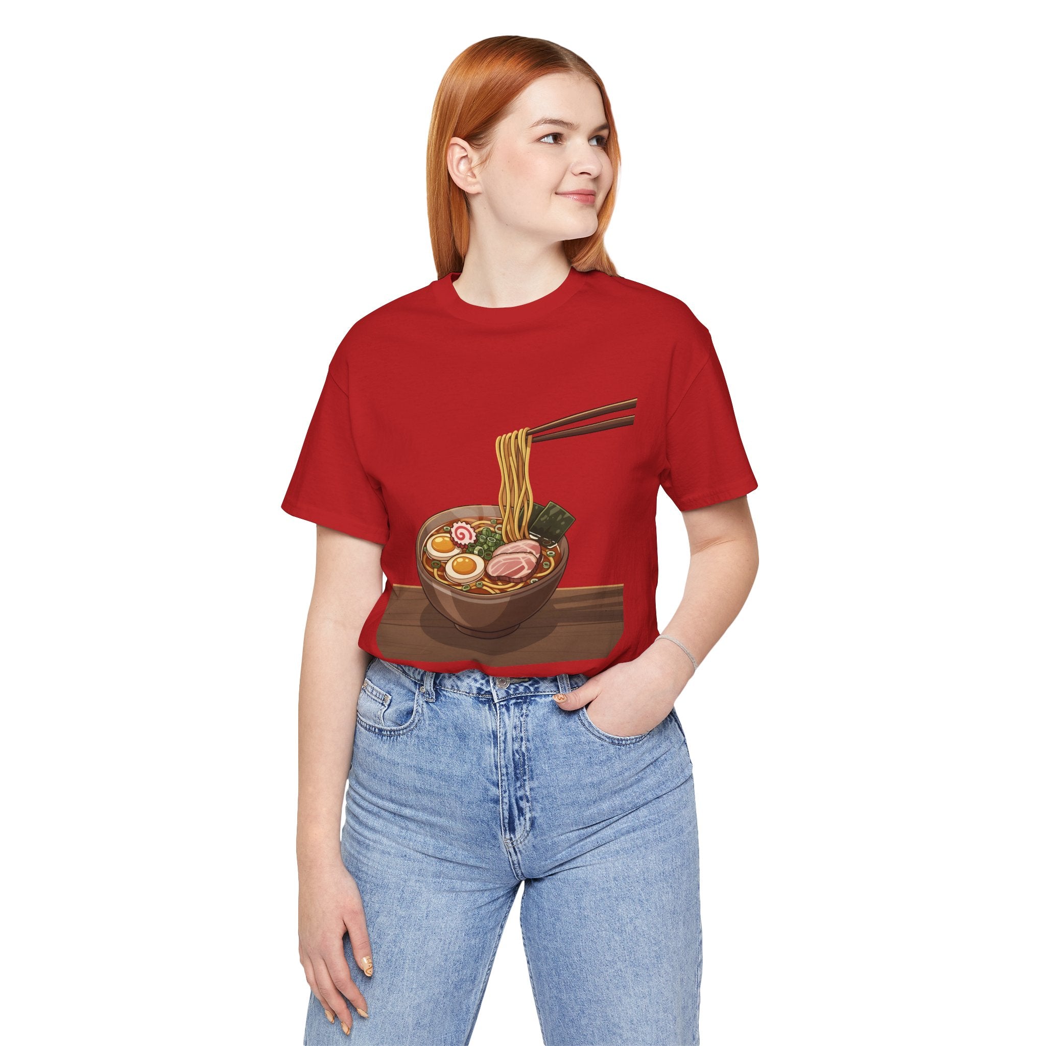 Ramen Bowl Graphic Tee – Chopsticks & Noodles Japanese Food T-Shirt