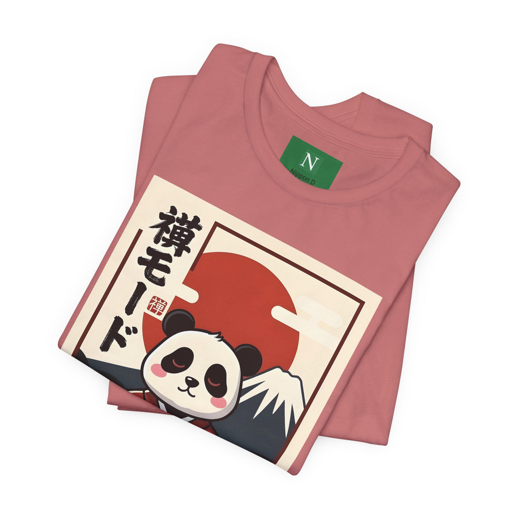Panda Samurai Tee — Cute Japanese Ukiyo-e Style Graphic T-Shirt