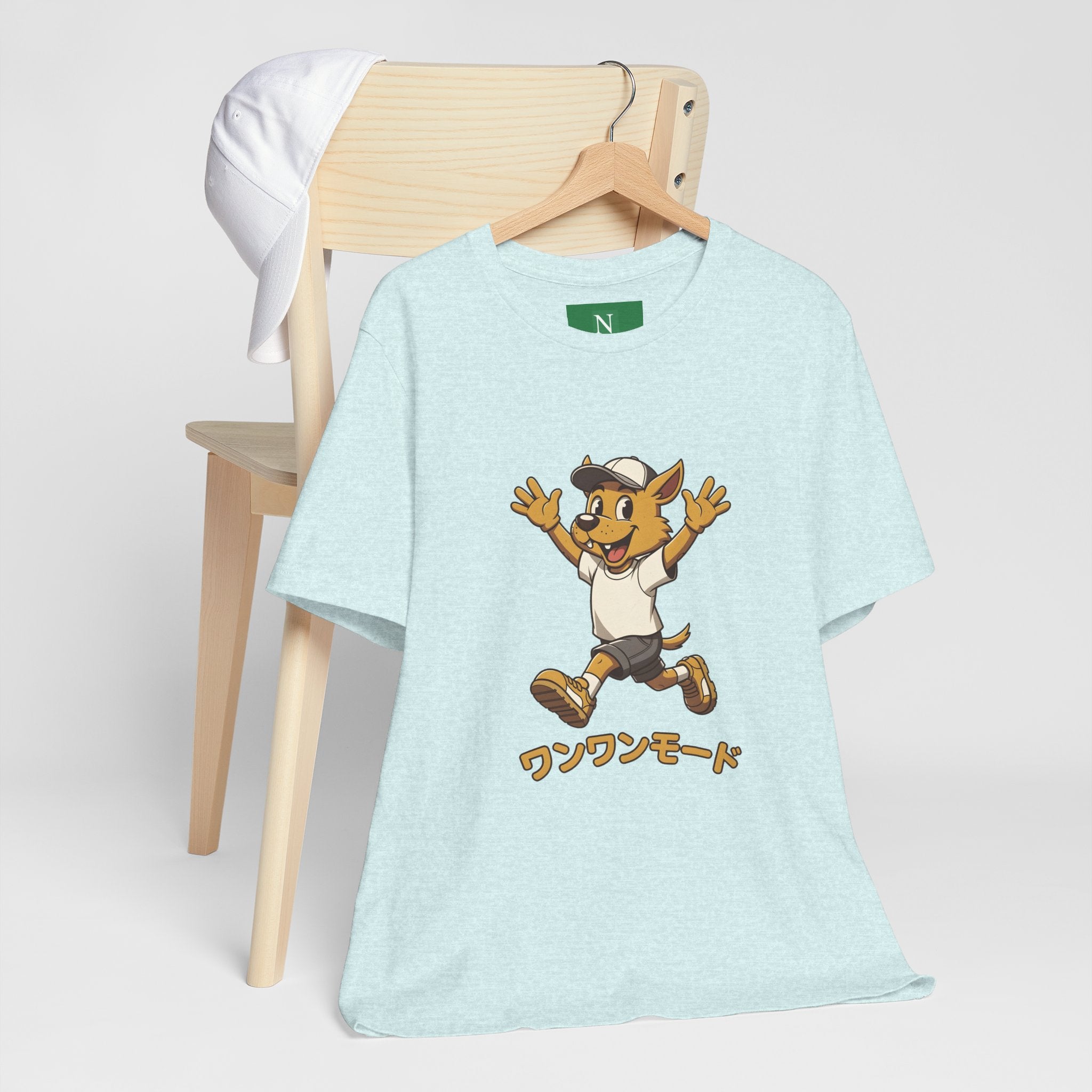 Happy Corgi Character Tee — ワンワンモード (Dog Mode) Cute Cartoon Shirt