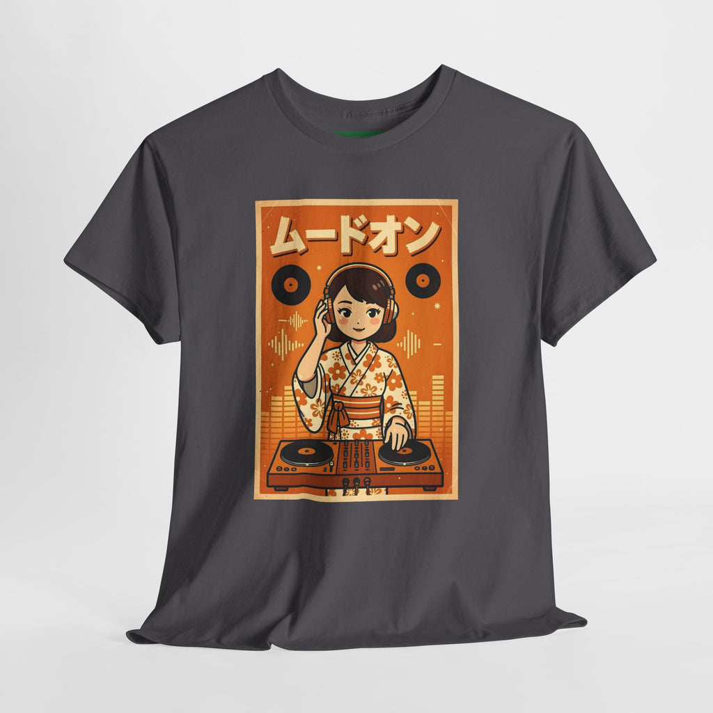 DJ Kimono T‑Shirt — Retro Japanese Anime Vinyl DJ Graphic Tee