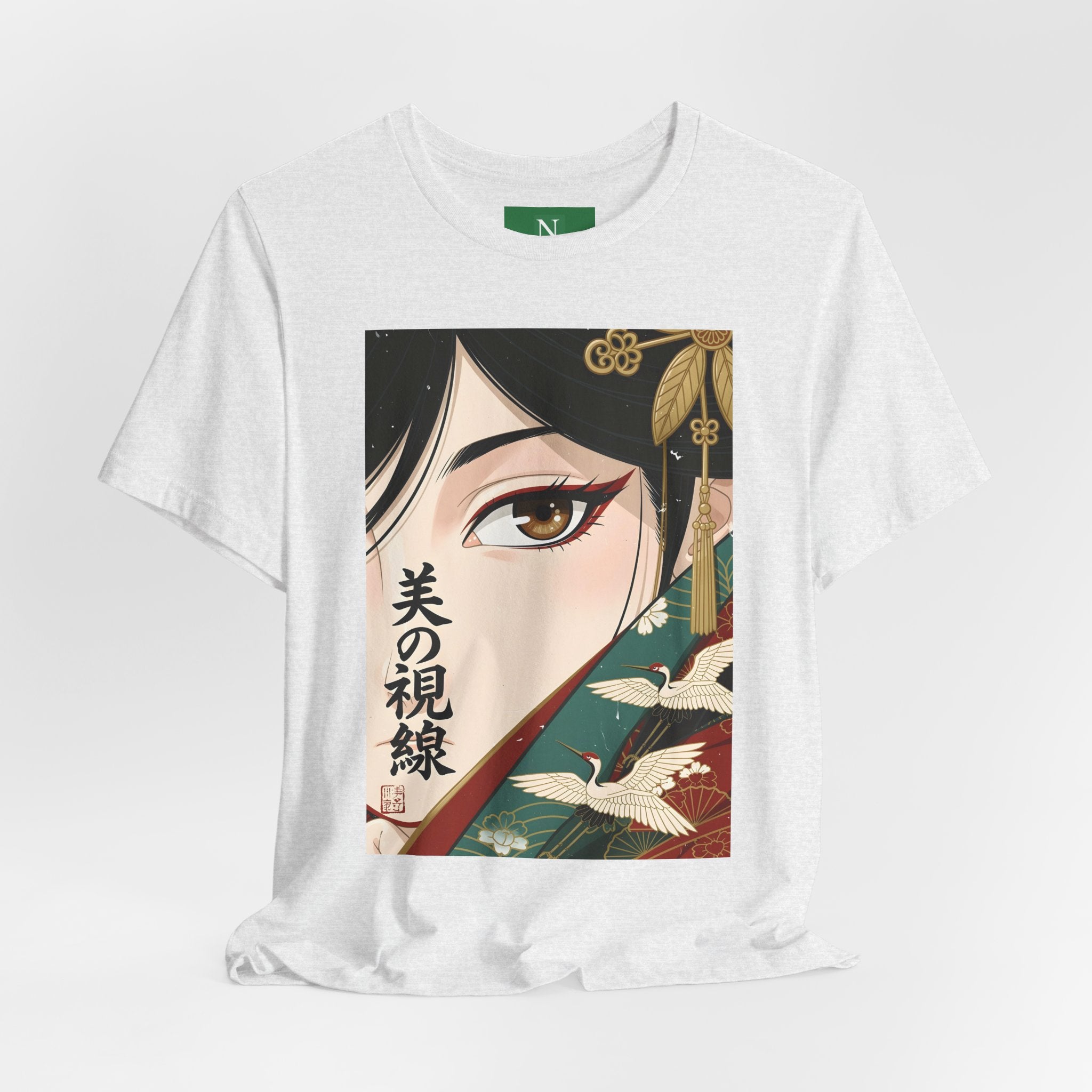 Japanese Anime Eye Tee — 美の視線 (Gaze of Beauty) Graphic T-Shirt