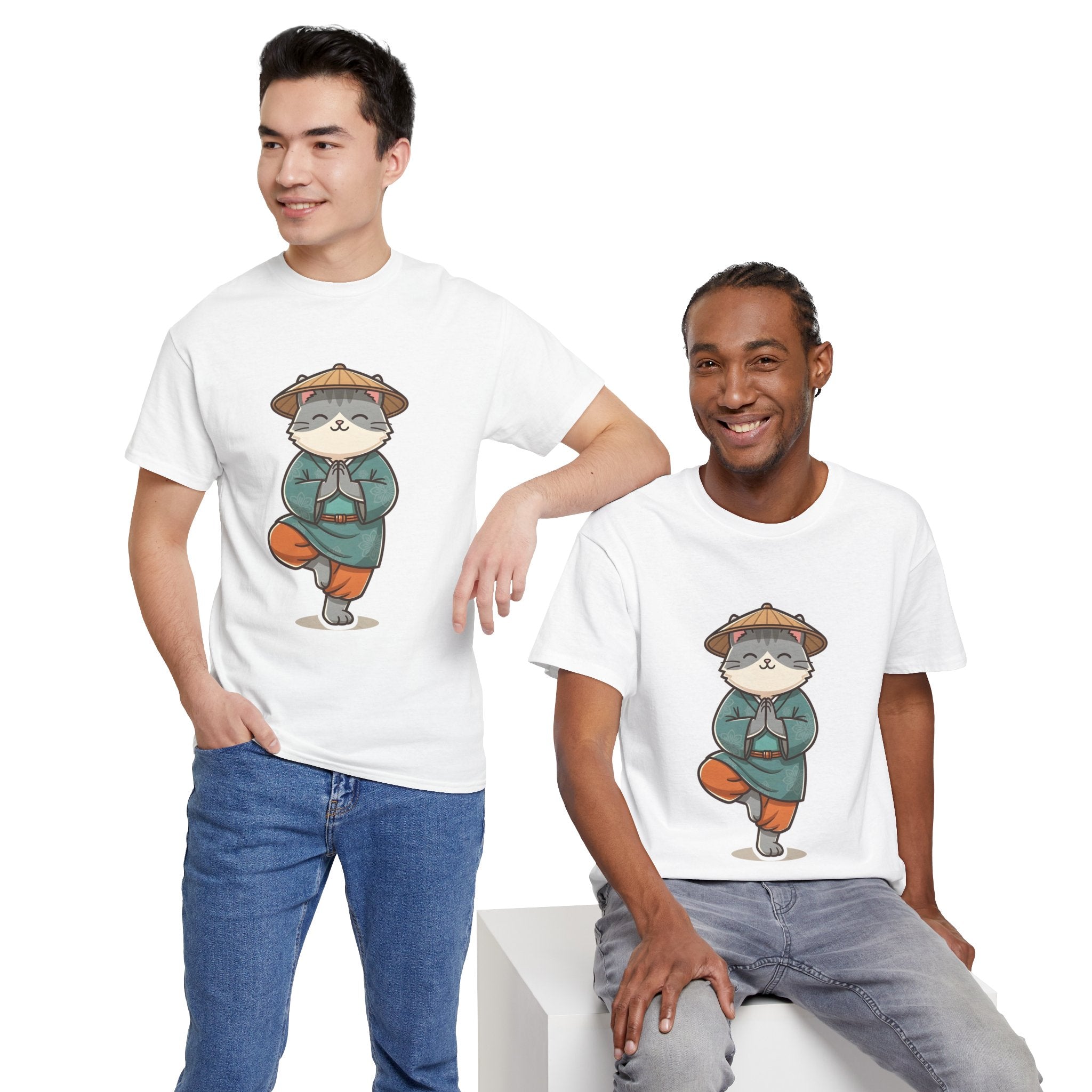 Meditating Cat Tee — Cute Zen Cat Yoga T-Shirt