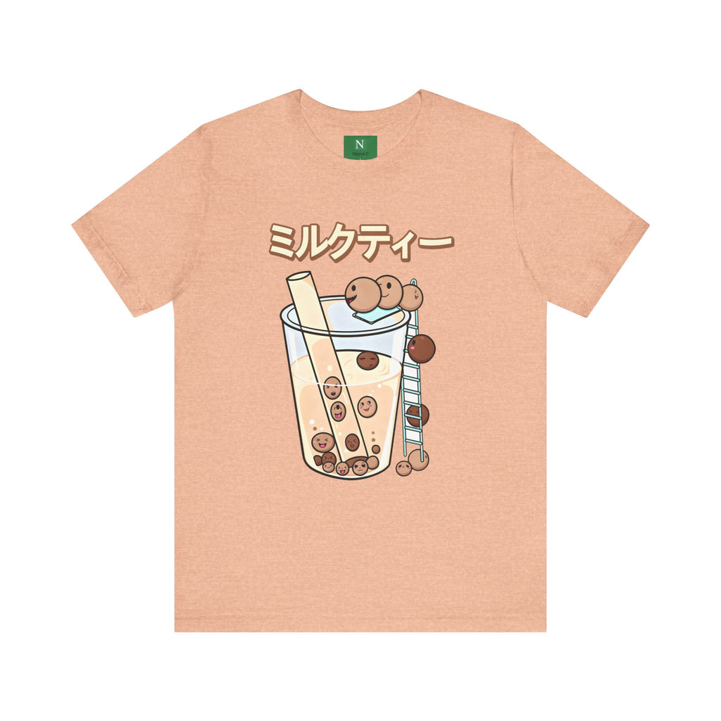 Boba Milk Tea T‑Shirt – ミルクティー Bubble Tea Graphic Tee