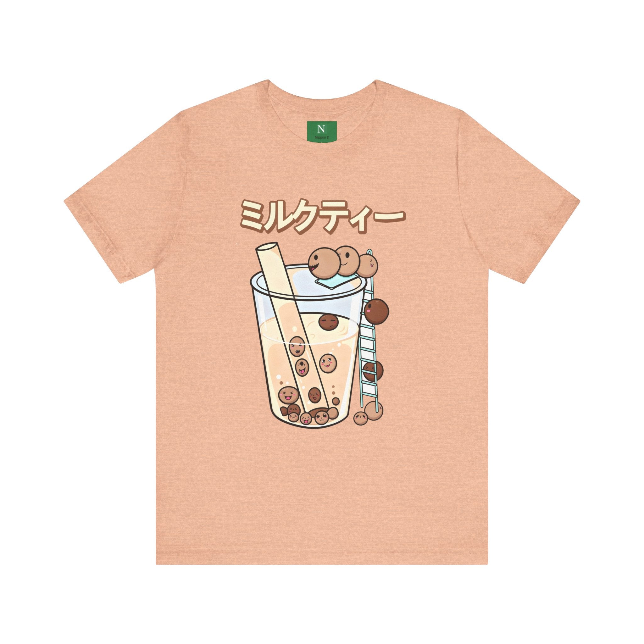 Boba Milk Tea T‑Shirt – ミルクティー Bubble Tea Graphic Tee