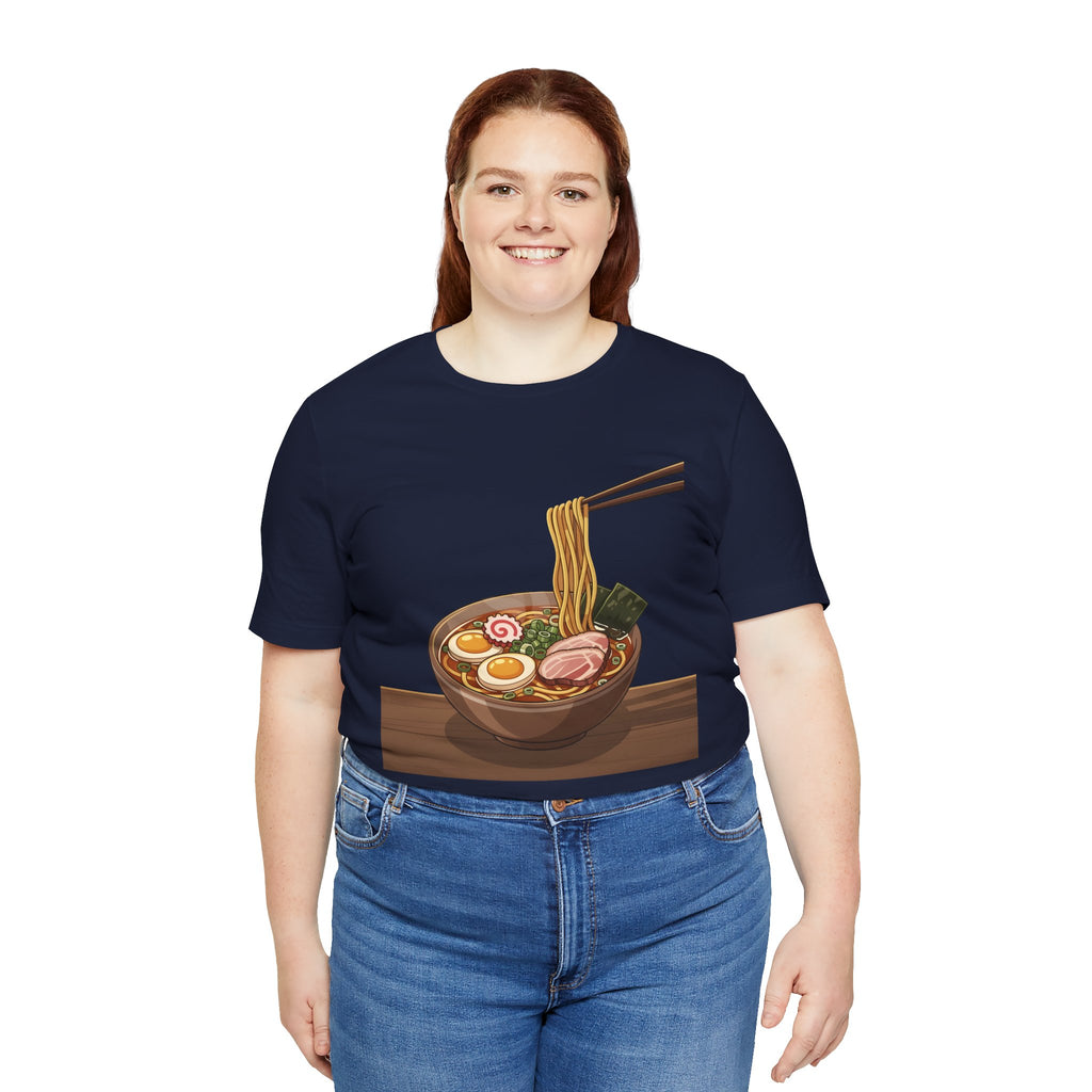 Ramen Bowl Graphic Tee – Chopsticks & Noodles Japanese Food T-Shirt