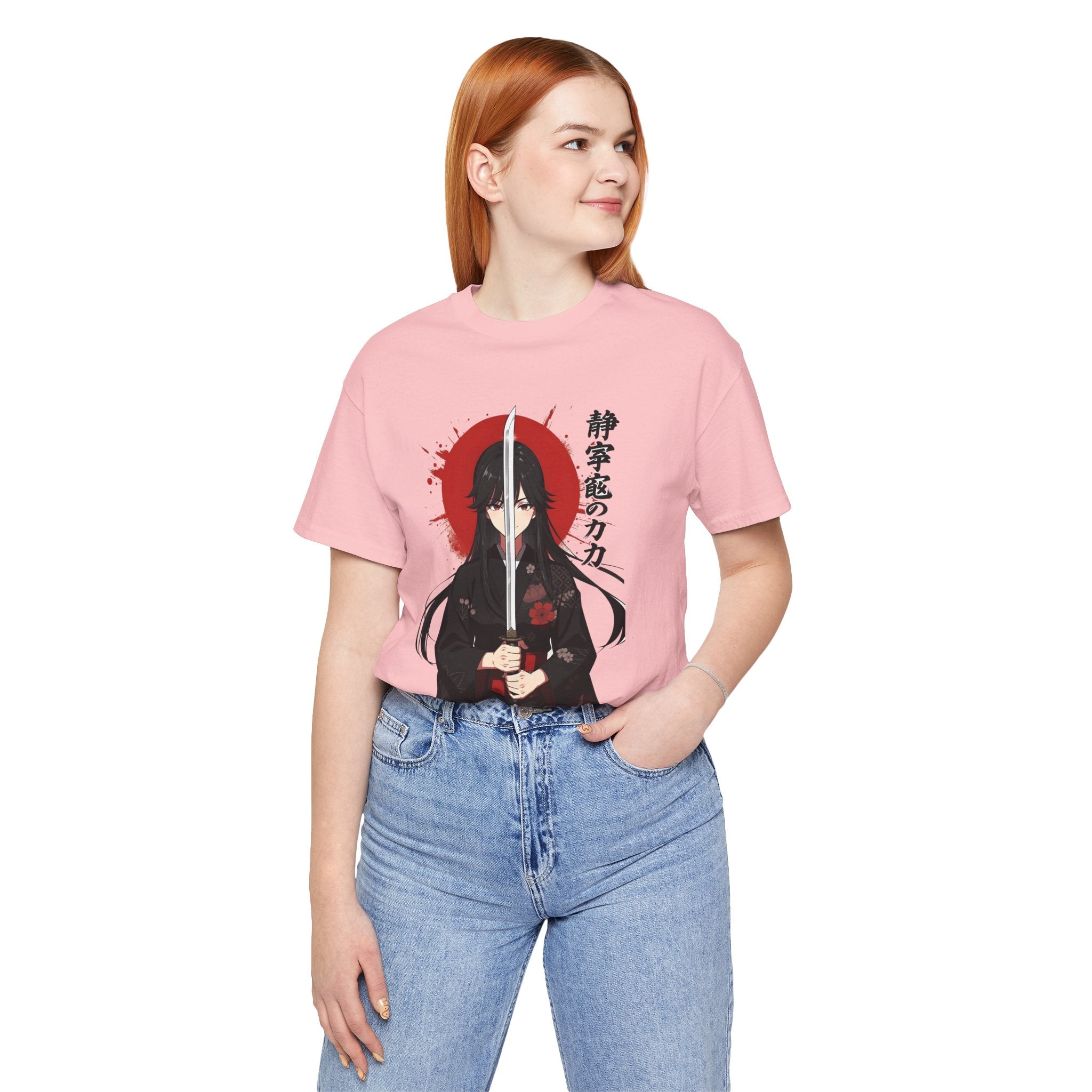 Samurai Girl Sword Tee — Japanese Anime Katana T-Shirt