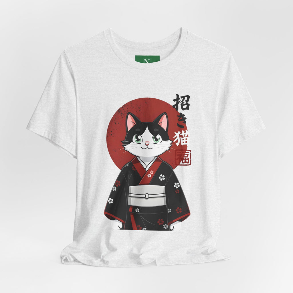 Lucky Cat Kimono T-Shirt — Japanese Maneki-Neko Tee