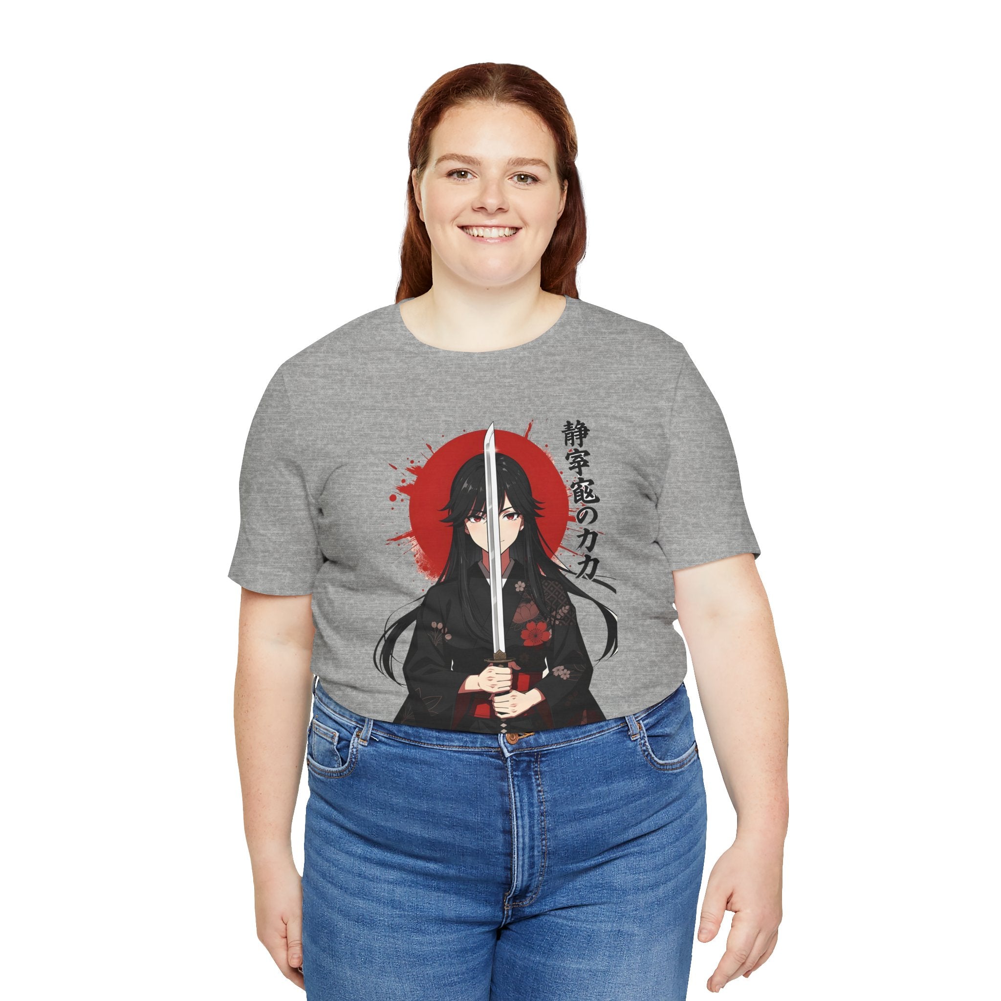 Samurai Girl Sword Tee — Japanese Anime Katana T-Shirt