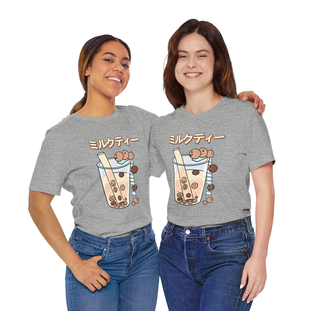 Boba Milk Tea T‑Shirt – ミルクティー Bubble Tea Graphic Tee