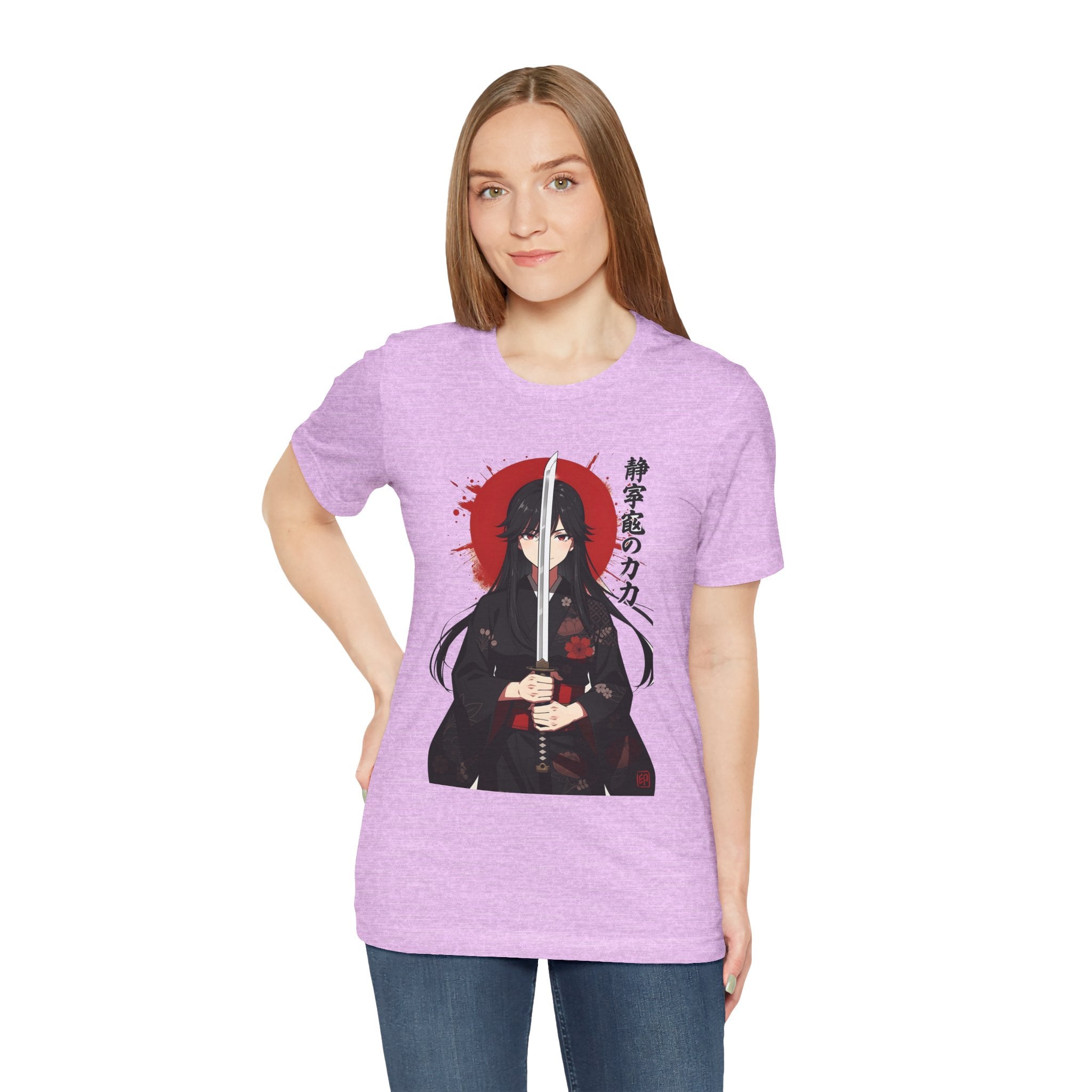 Samurai Girl Sword Tee — Japanese Anime Katana T-Shirt