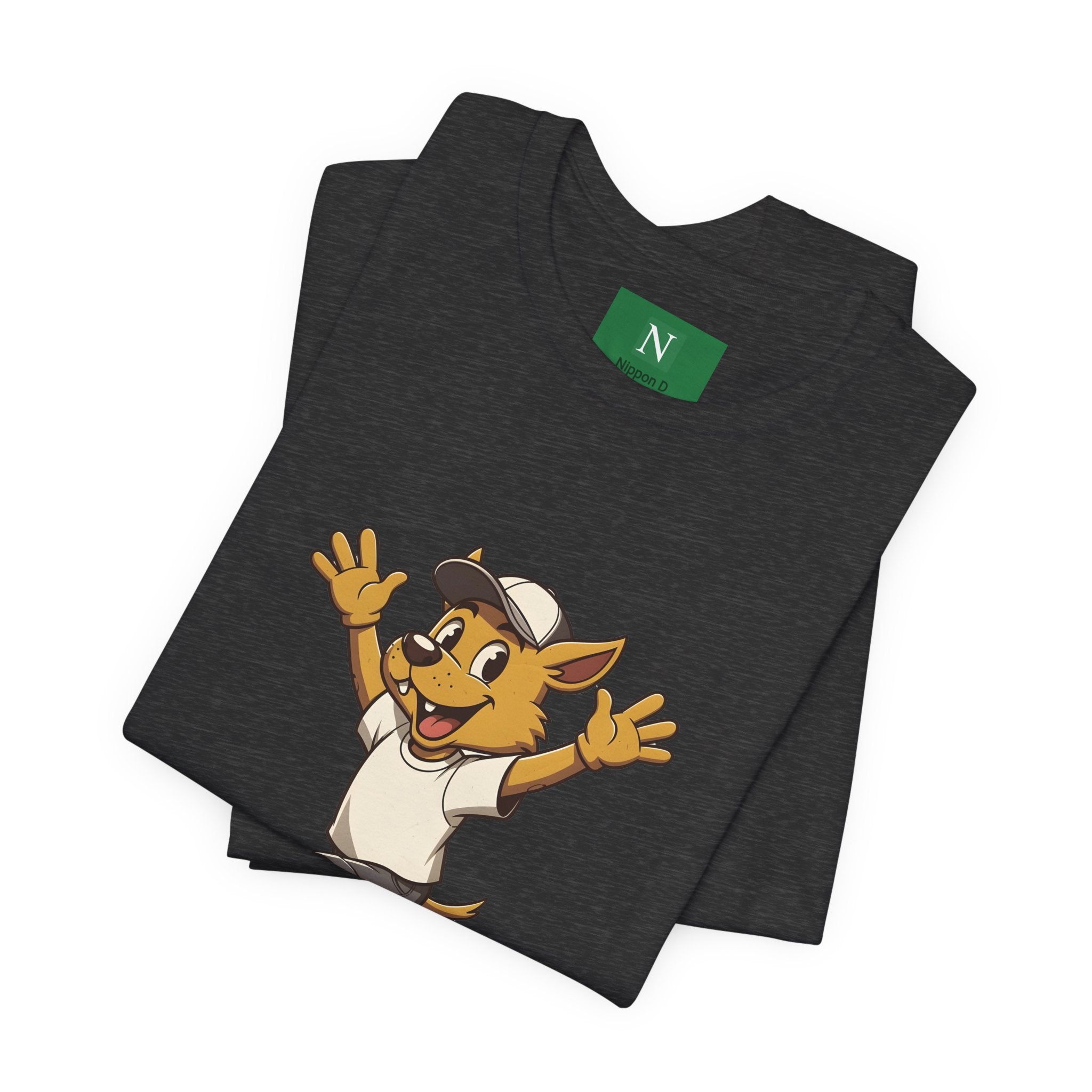 Happy Corgi Character Tee — ワンワンモード (Dog Mode) Cute Cartoon Shirt