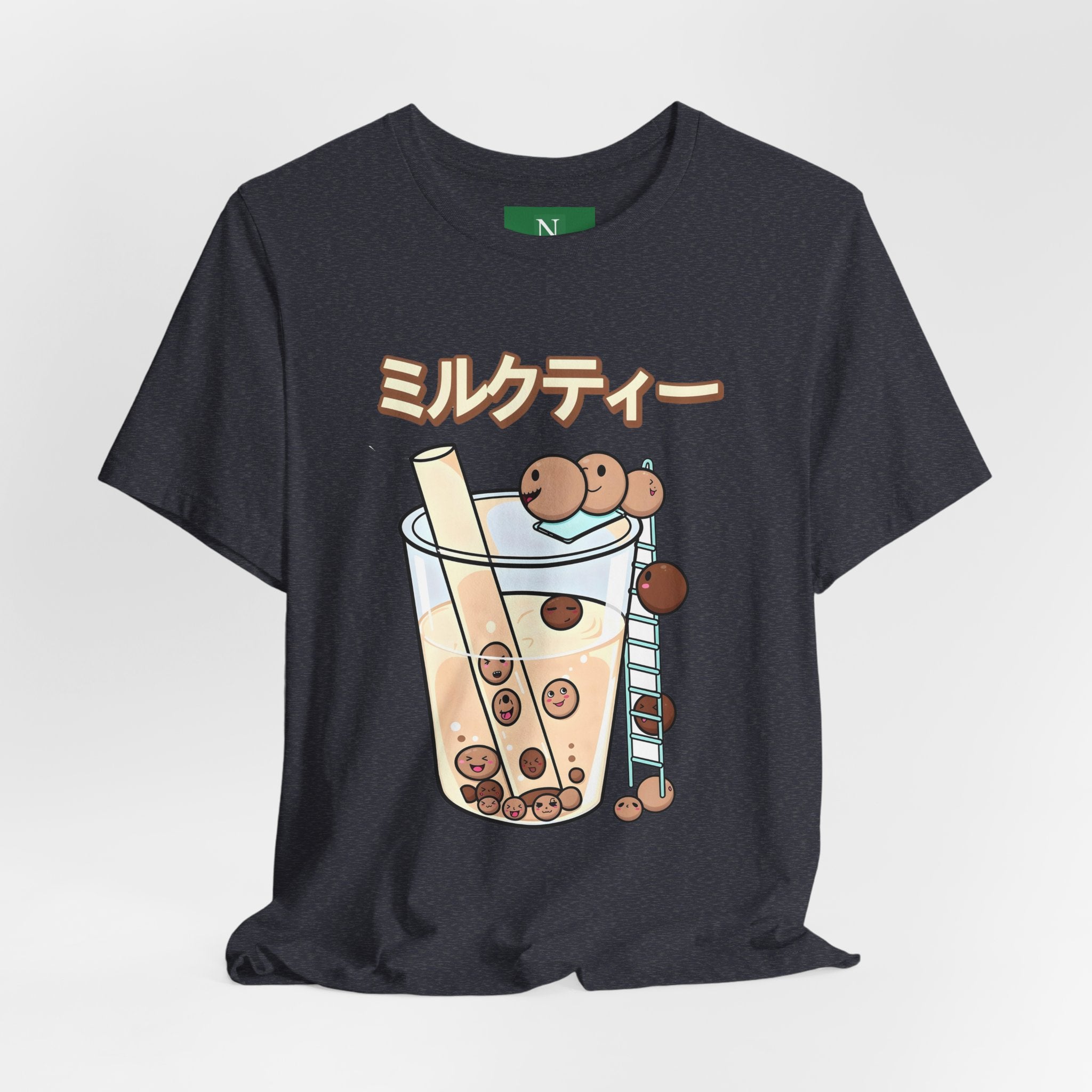 Boba Milk Tea T‑Shirt – ミルクティー Bubble Tea Graphic Tee