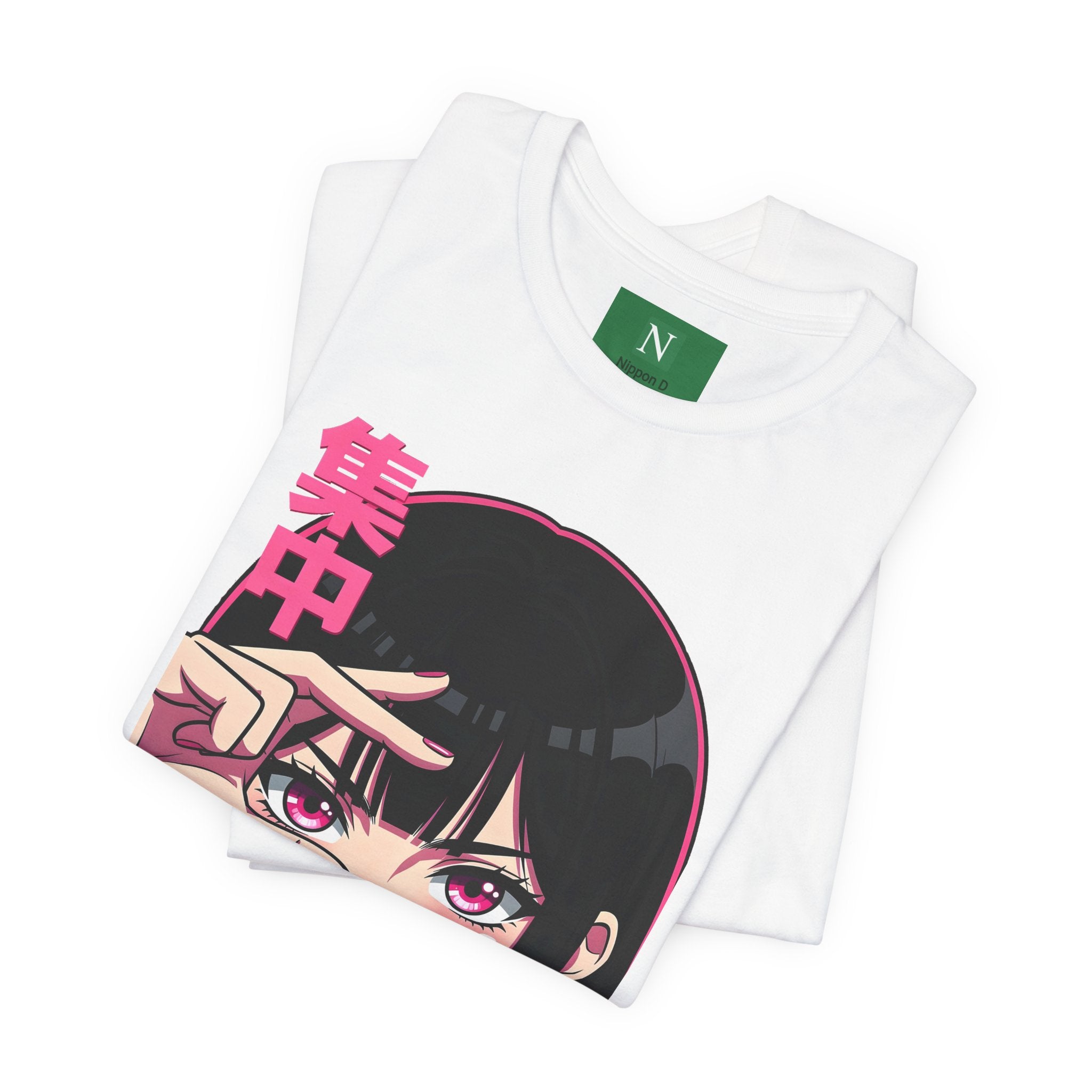 Anime Girl Focus Tee – "集中モード" Japanese Aesthetic Graphic T-Shirt