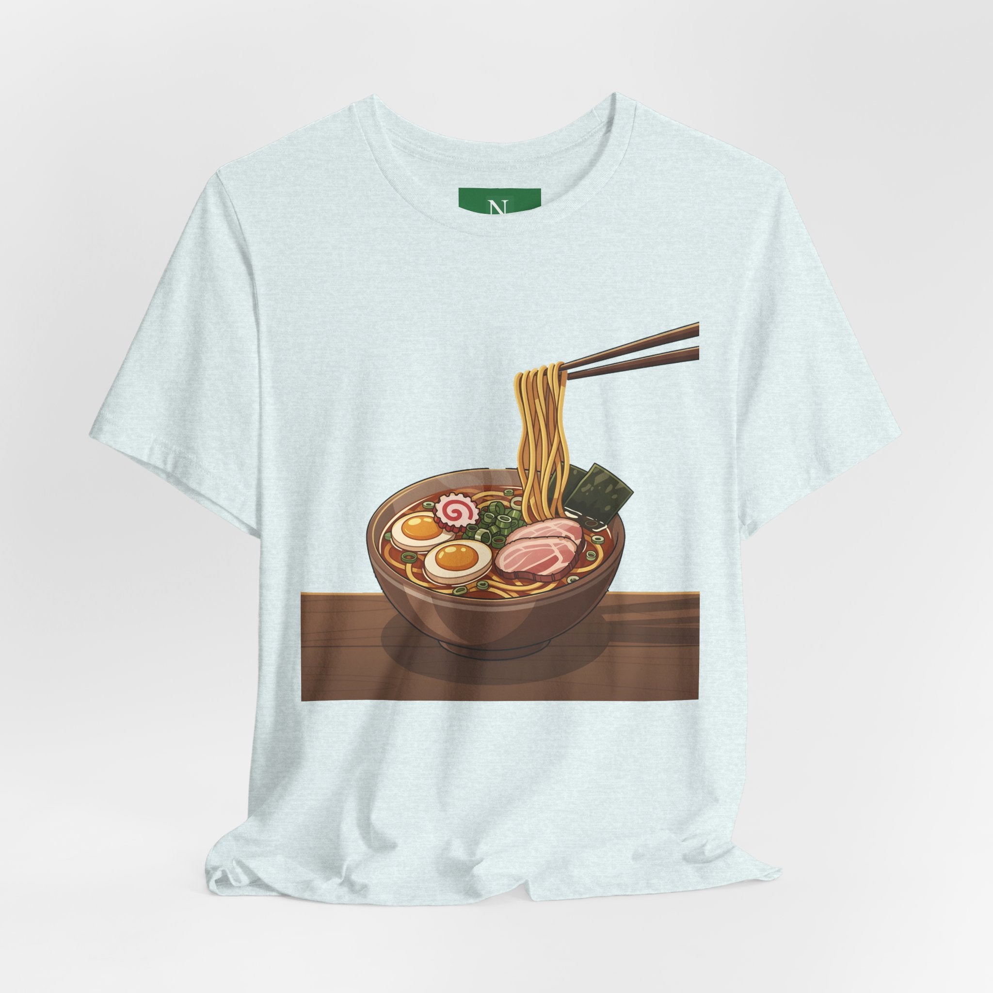 Ramen Bowl Graphic Tee – Chopsticks & Noodles Japanese Food T-Shirt