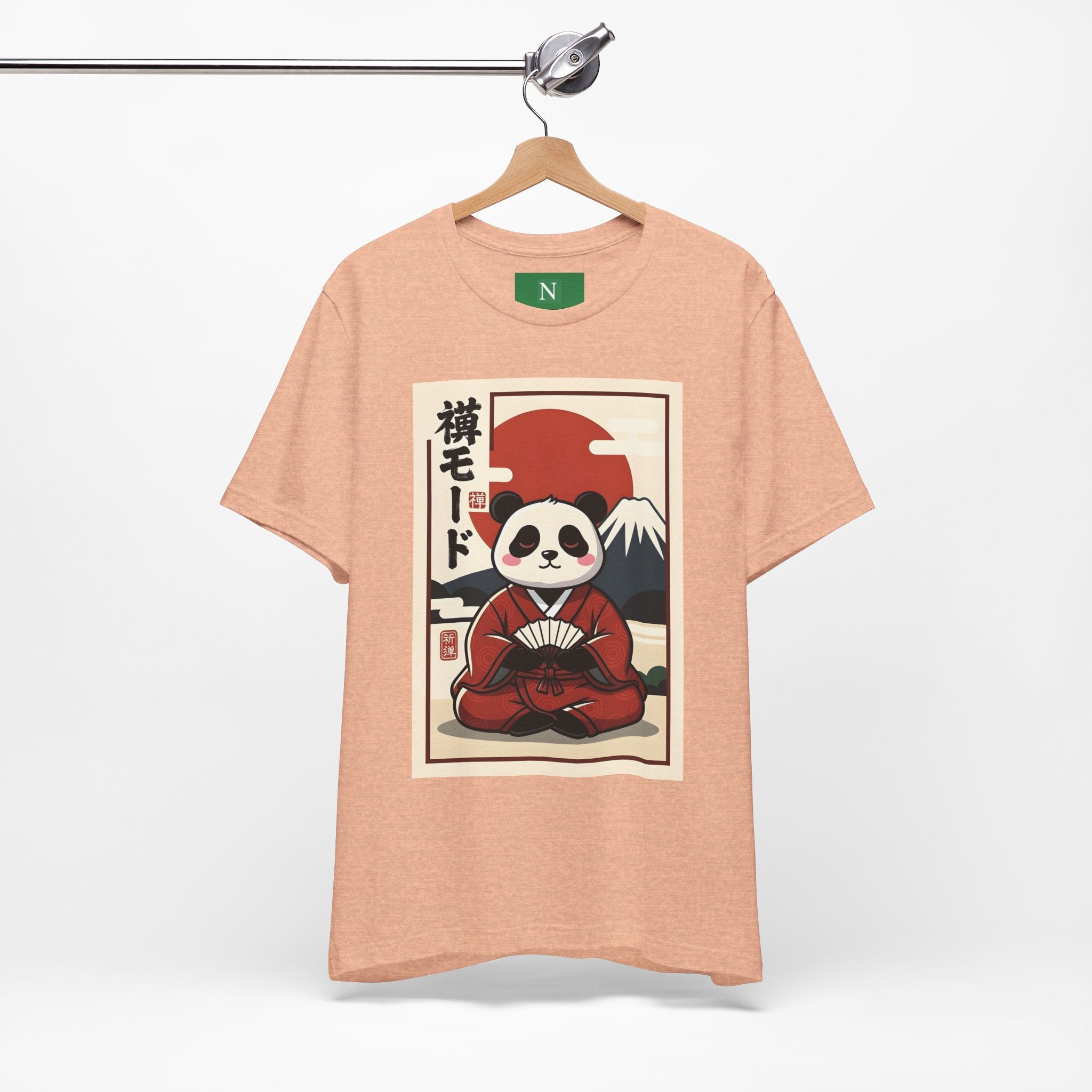 Panda Samurai Tee — Cute Japanese Ukiyo-e Style Graphic T-Shirt