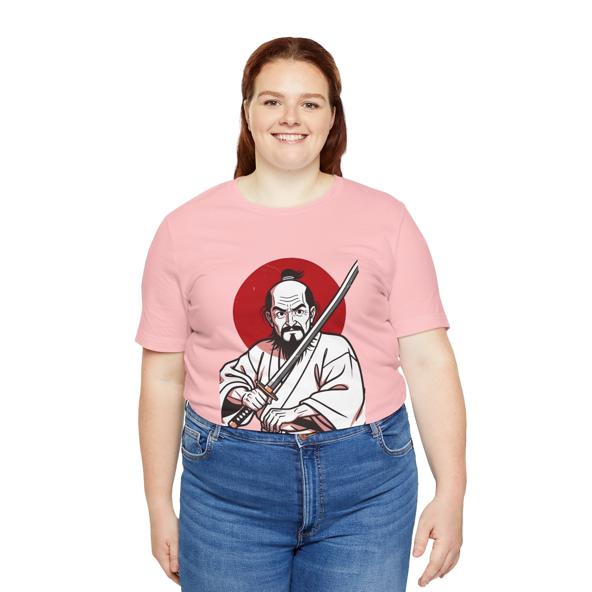 Samurai Warrior T-Shirt – Vintage Katana Illustration with Red Rising Sun