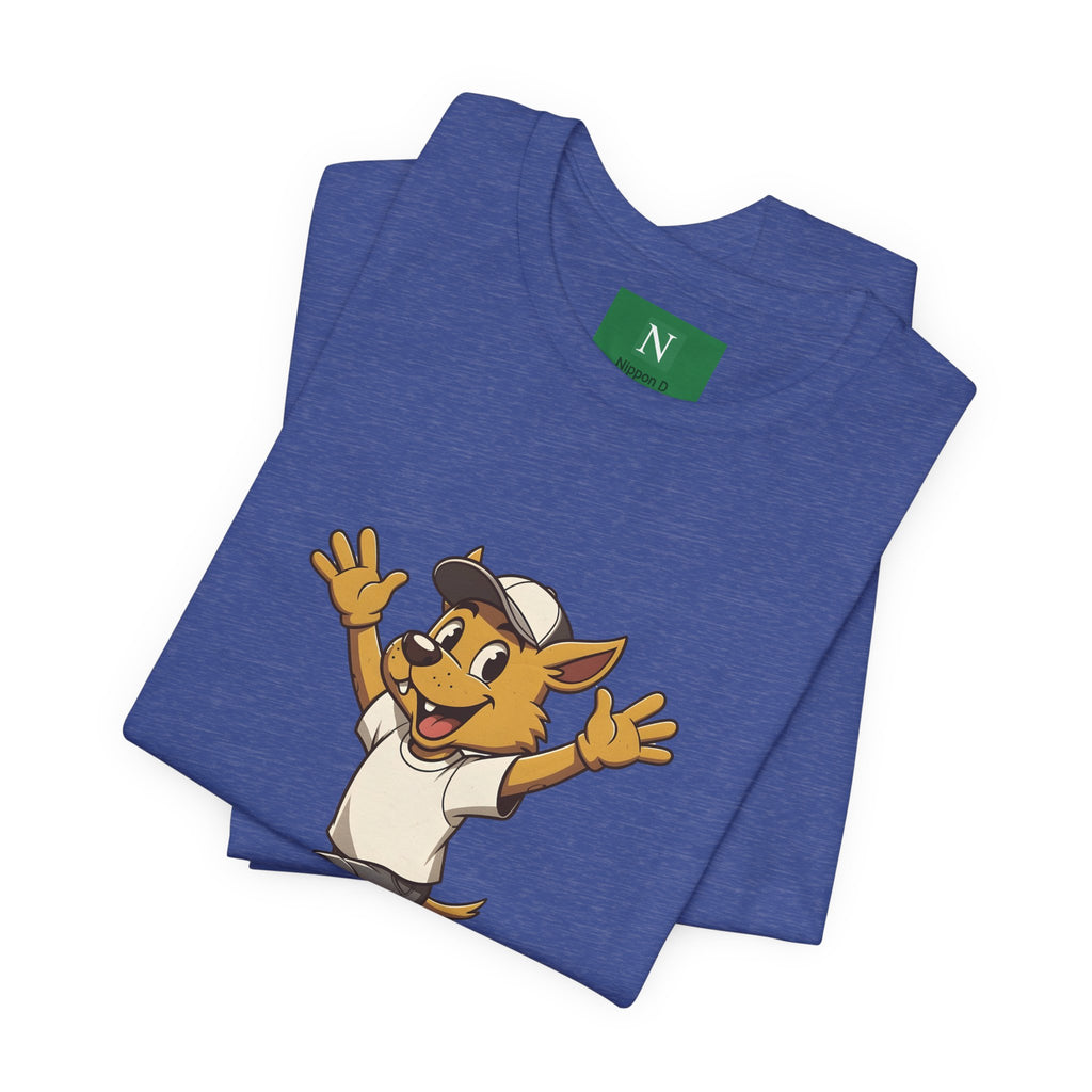 Happy Corgi Character Tee — ワンワンモード (Dog Mode) Cute Cartoon Shirt