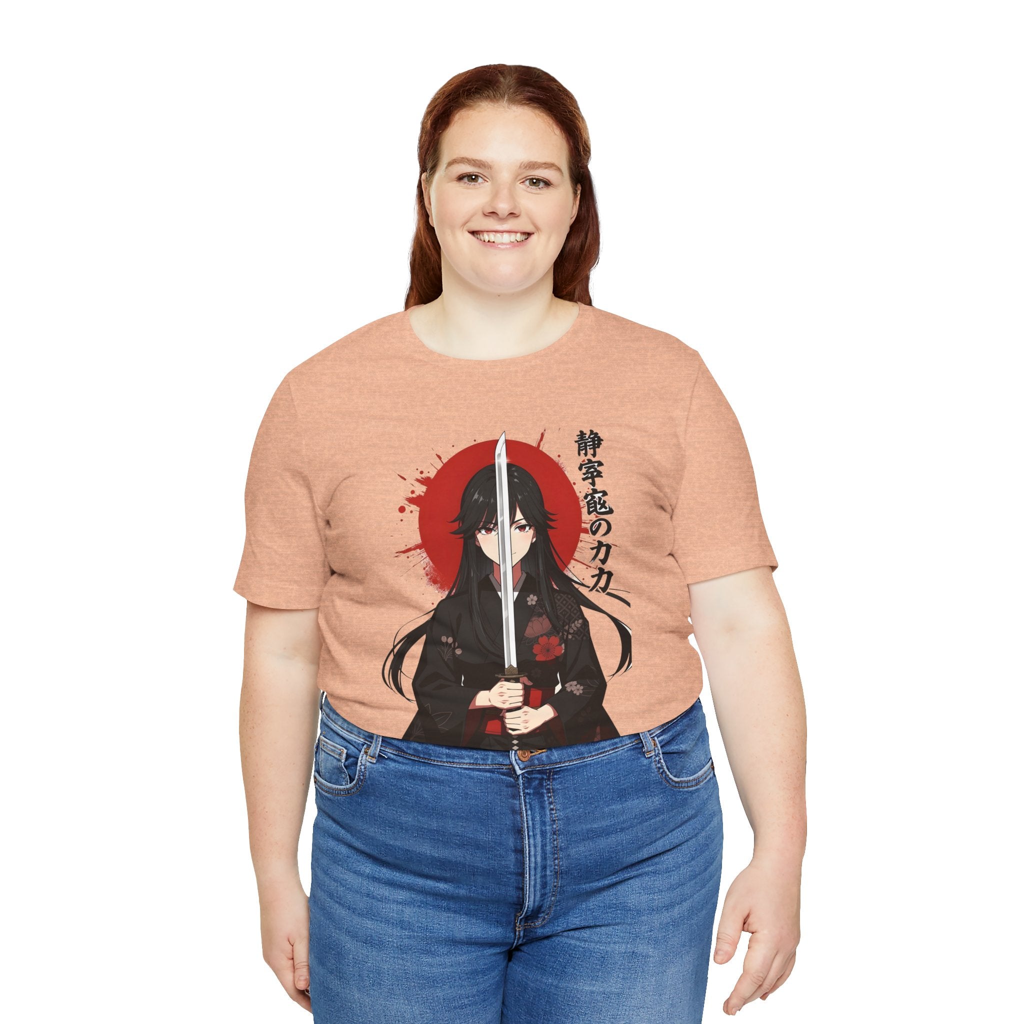 Samurai Girl Sword Tee — Japanese Anime Katana T-Shirt