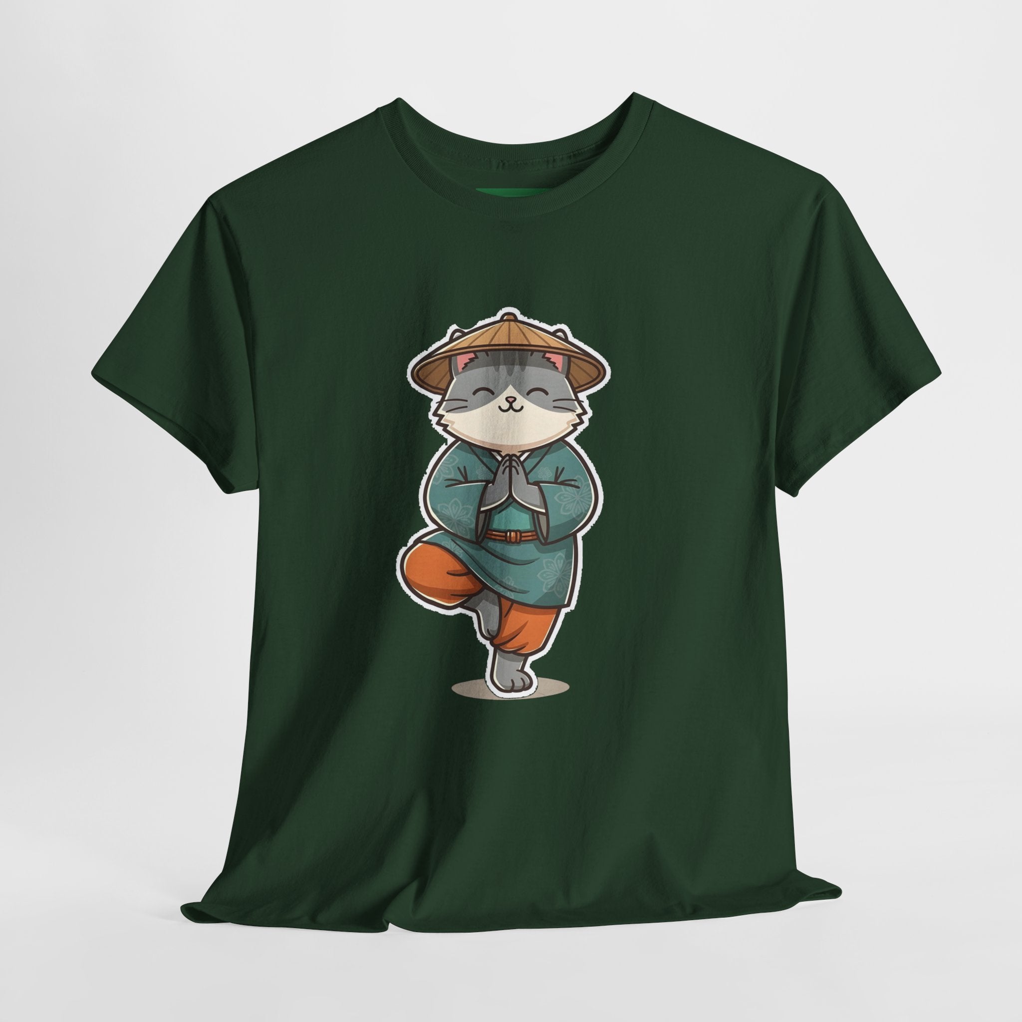 Meditating Cat Tee — Cute Zen Cat Yoga T-Shirt