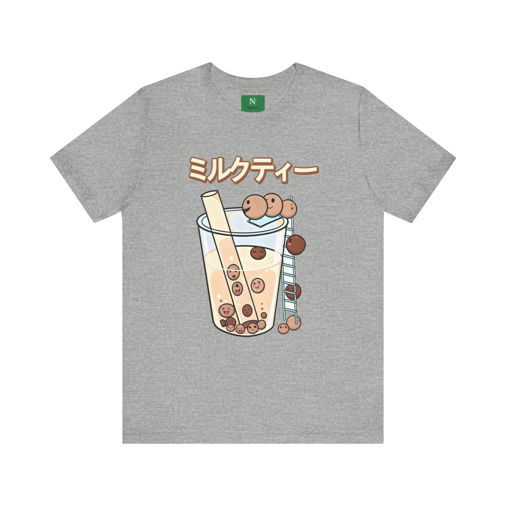 Boba Milk Tea T‑Shirt – ミルクティー Bubble Tea Graphic Tee