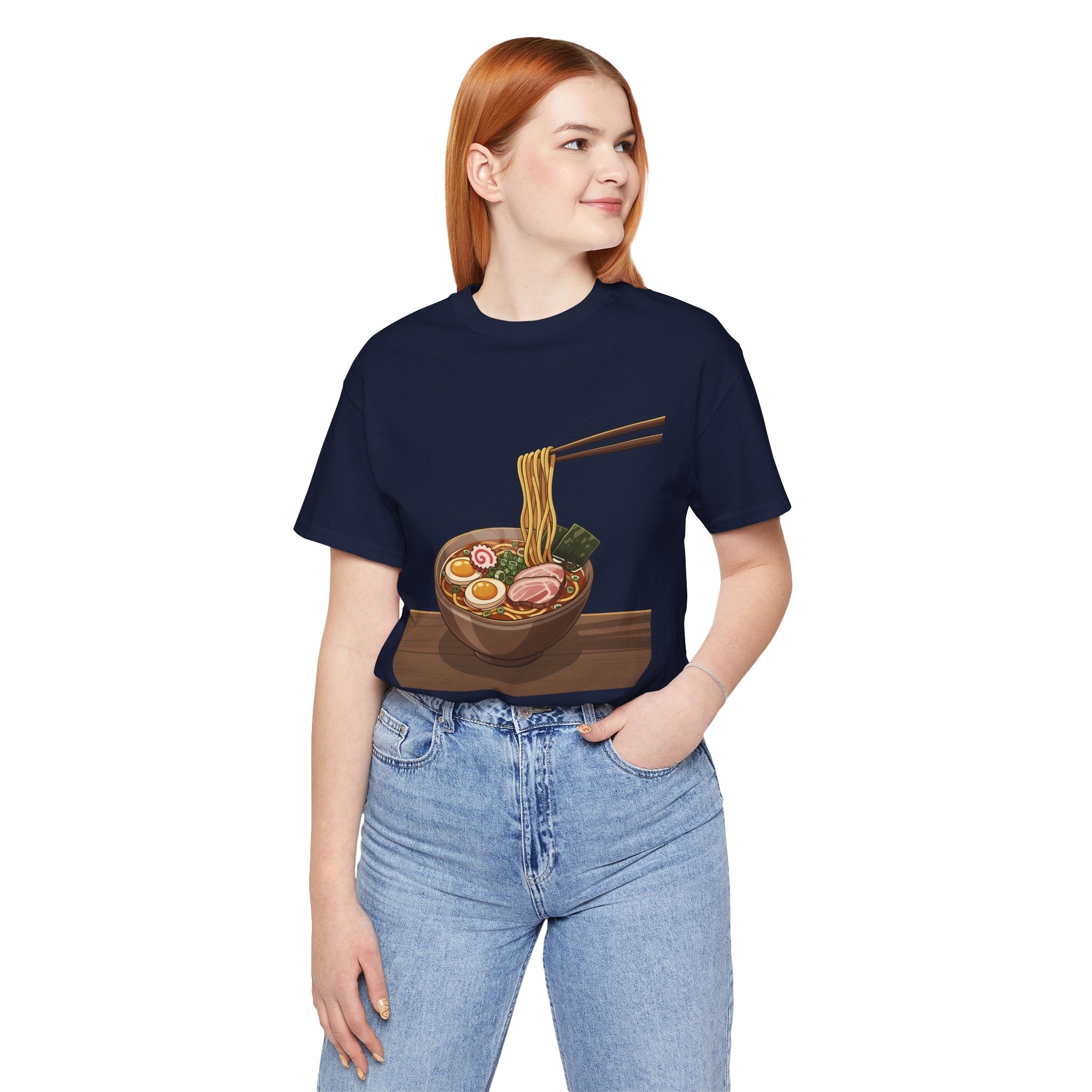 Ramen Bowl Graphic Tee – Chopsticks & Noodles Japanese Food T-Shirt